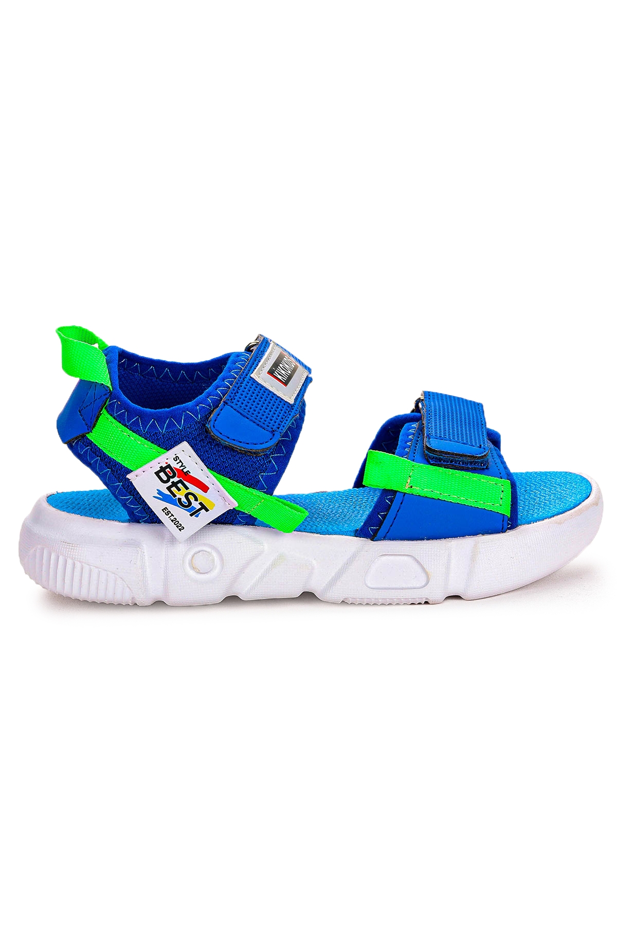 Cırtlı Yürüyüş Kız/Erkek Çocuk Sandalet 200 Saks Mavi - Görsel 3