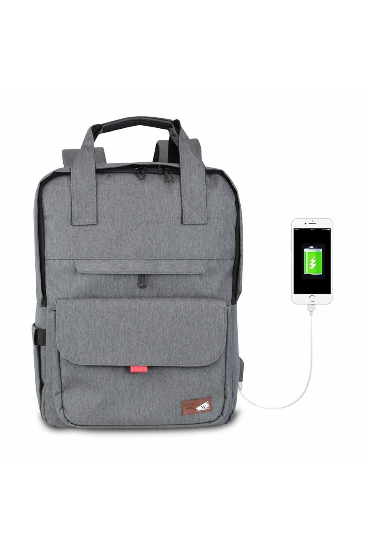 Smart Bag Usb Şarj Girişli Akıllı Sırt Çantası 1205 Gri