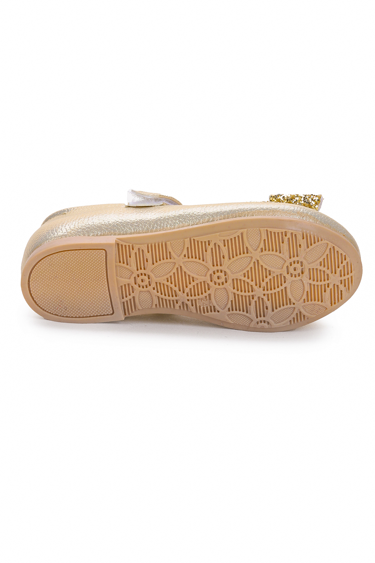 Cırtlı Fiyonklu Kız Çocuk Babet Ayakkabı Ege 200 Vakko Altın - Görsel 7