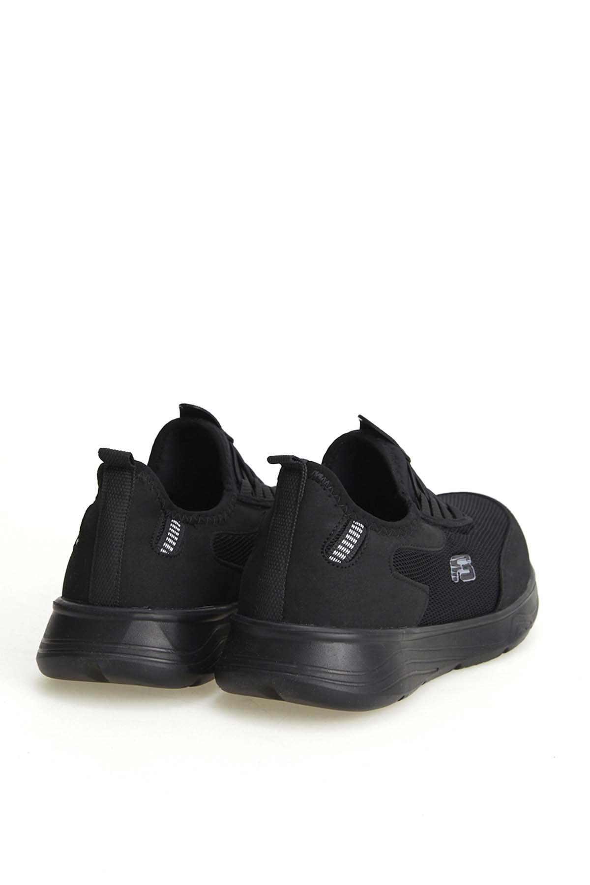 Unisex Konforlu Yürüyüş Spor Sneaker Ayakkabı SİYAH - Görsel 9