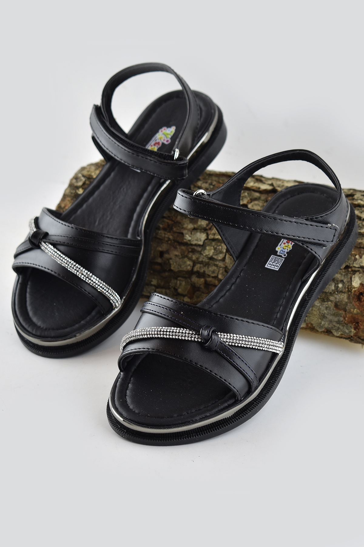 667e Ortopedik Taban Kız Çocuk Sandalet Terlik Düğün Abiye Gündelik Vetta - Görsel 4