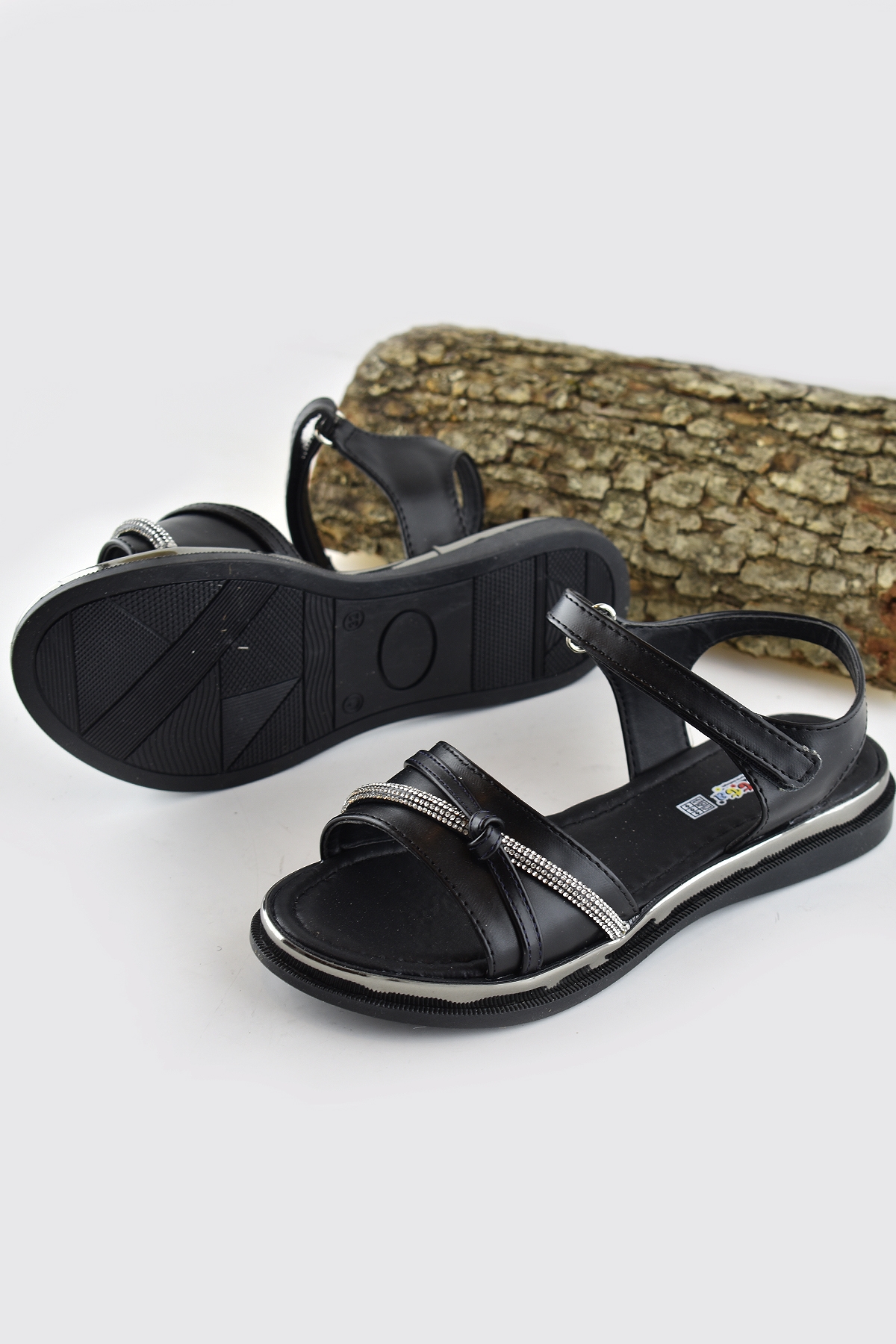 667e Ortopedik Taban Kız Çocuk Sandalet Terlik Düğün Abiye Gündelik Vetta - Görsel 5