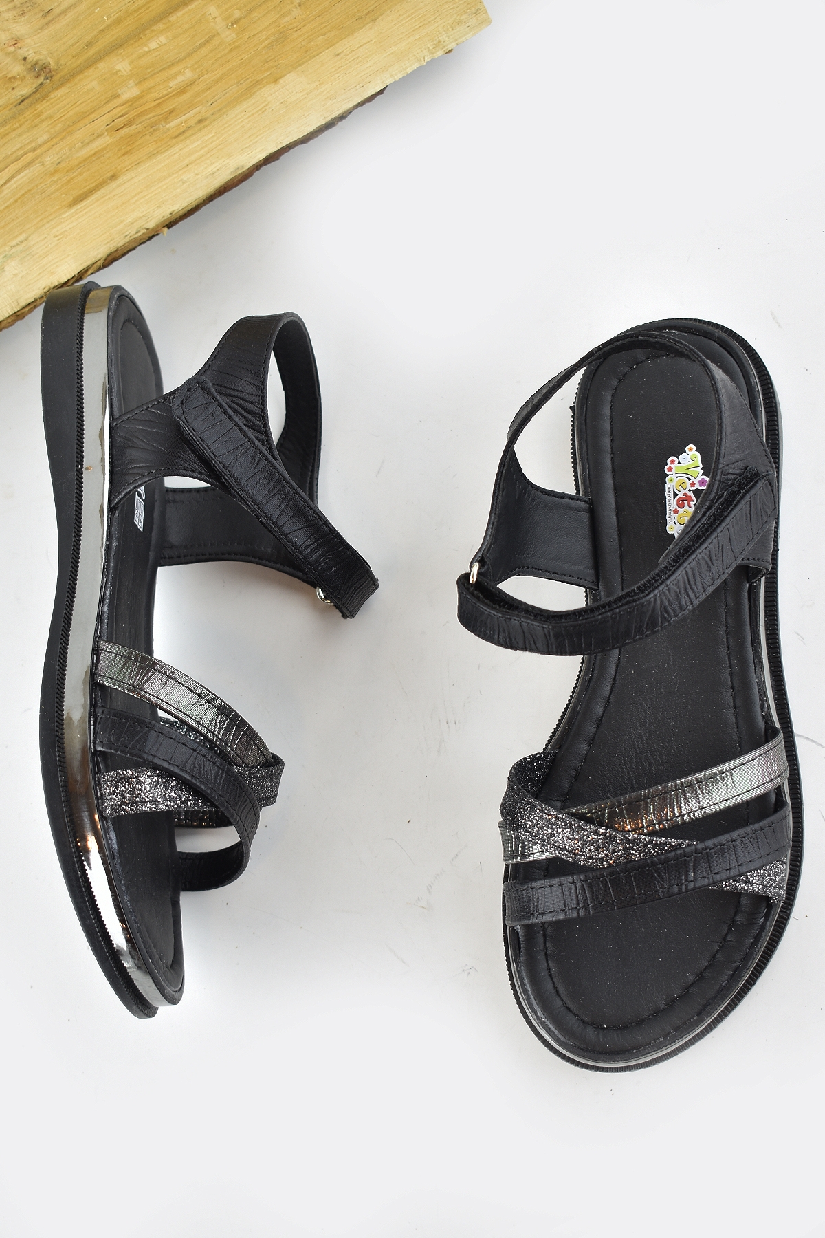 665e Ortopedik Taban Kız Çocuk Sandalet Terlik Düğün Abiye Gündelik Vetta - Görsel 4