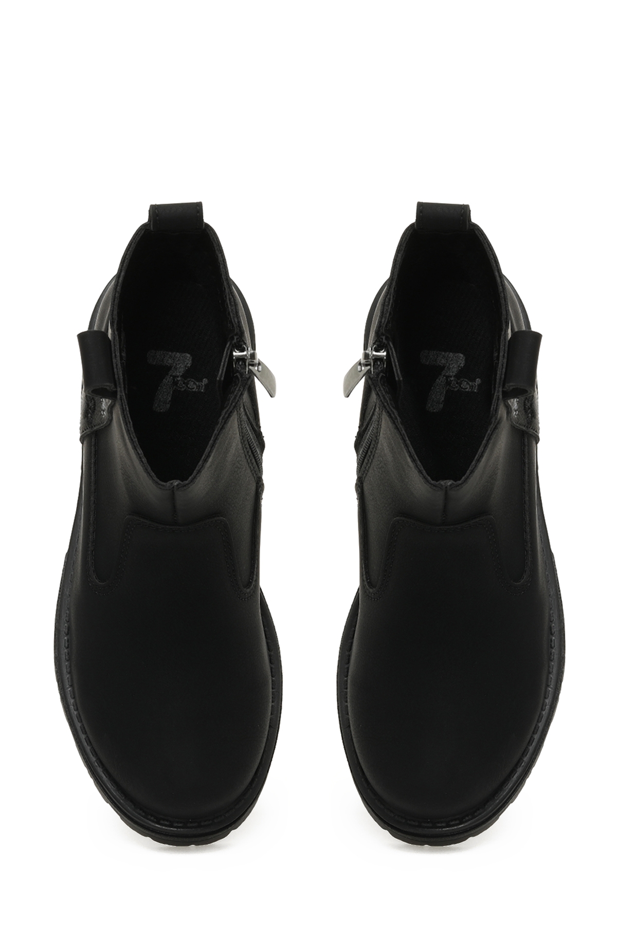 LOUIS.F 3PR Siyah Kız Çocuk Biker Bot - Görsel 5