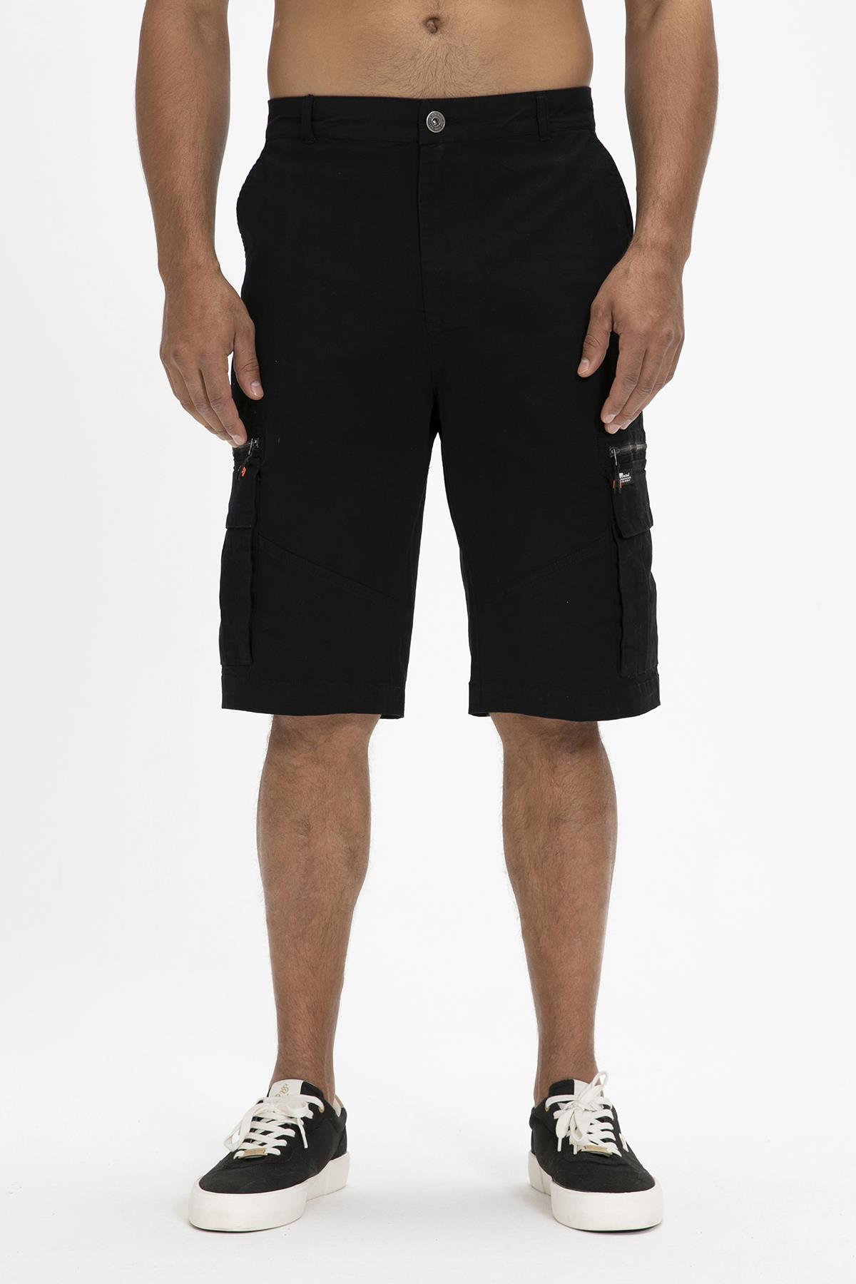 Rope SweatShorts Siyah Erkek Şort