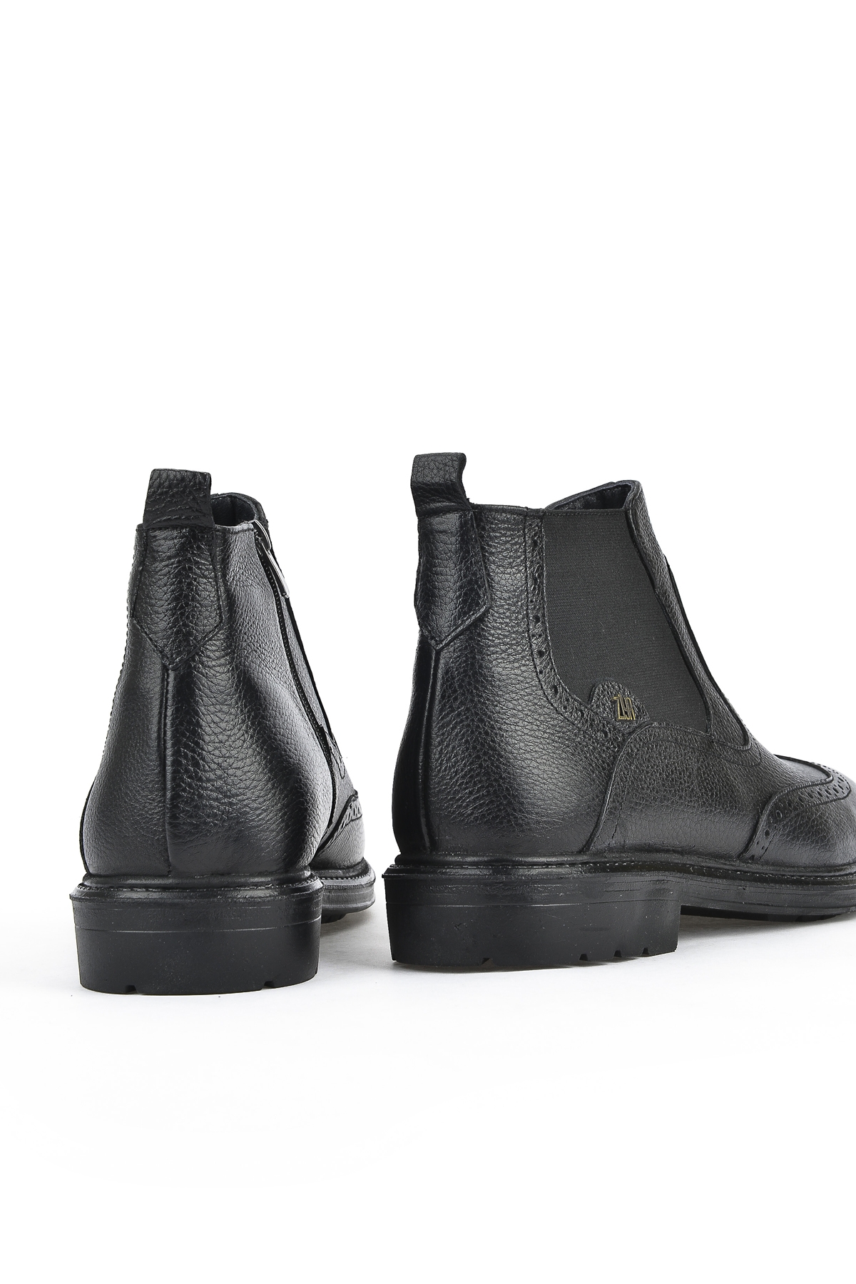 Erkek Hakiki Deri Bot 133447Z202 Siyah - Görsel 6
