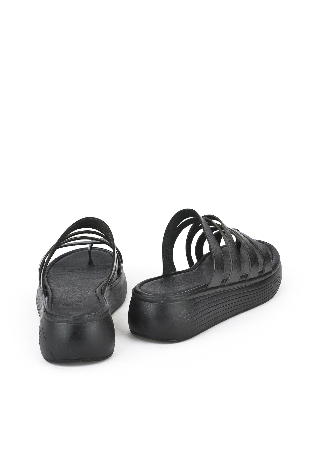 Kadın Hakiki Deri Terlik 1411010Z539 Siyah - Görsel 4