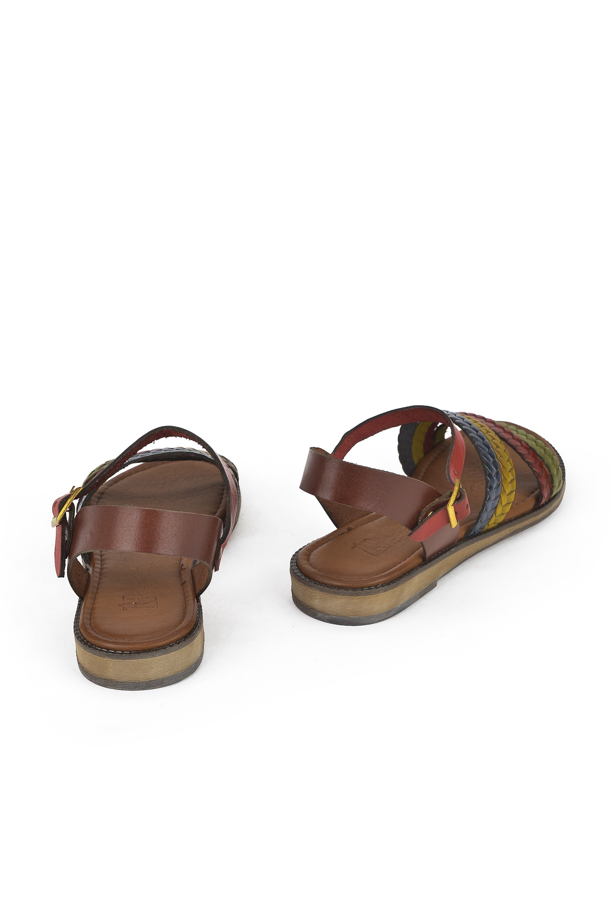 Kadın Hakiki Deri Sandalet 1411010Z421 Multi - Görsel 4