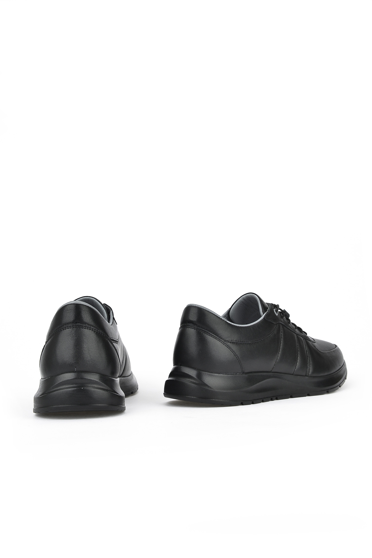 Erkek Hakiki Deri Sneaker 1411013ZS08 Siyah - Görsel 6