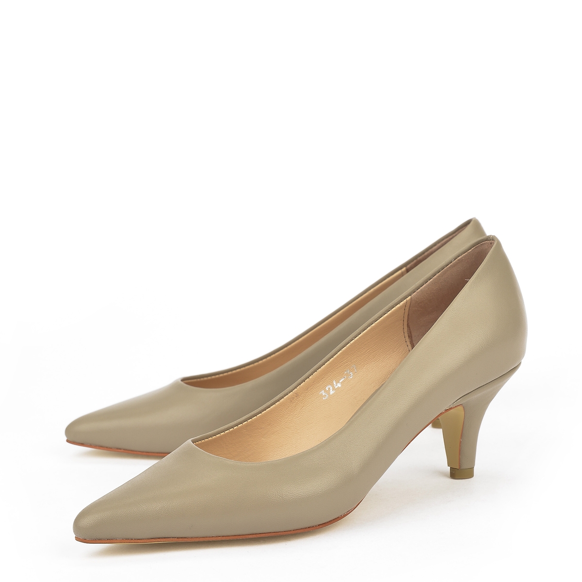 Kadın Hakiki Deri Topuklu Ayakkabı 1231003 324 Bej - Görsel 8