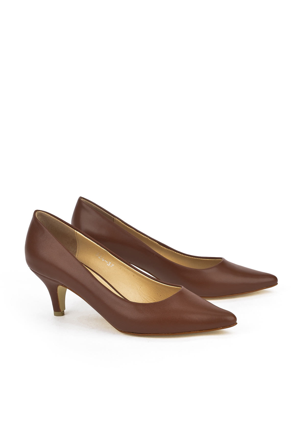 Kadın Hakiki Deri Topuklu Ayakkabı 1231003 324 Taba - Görsel 5