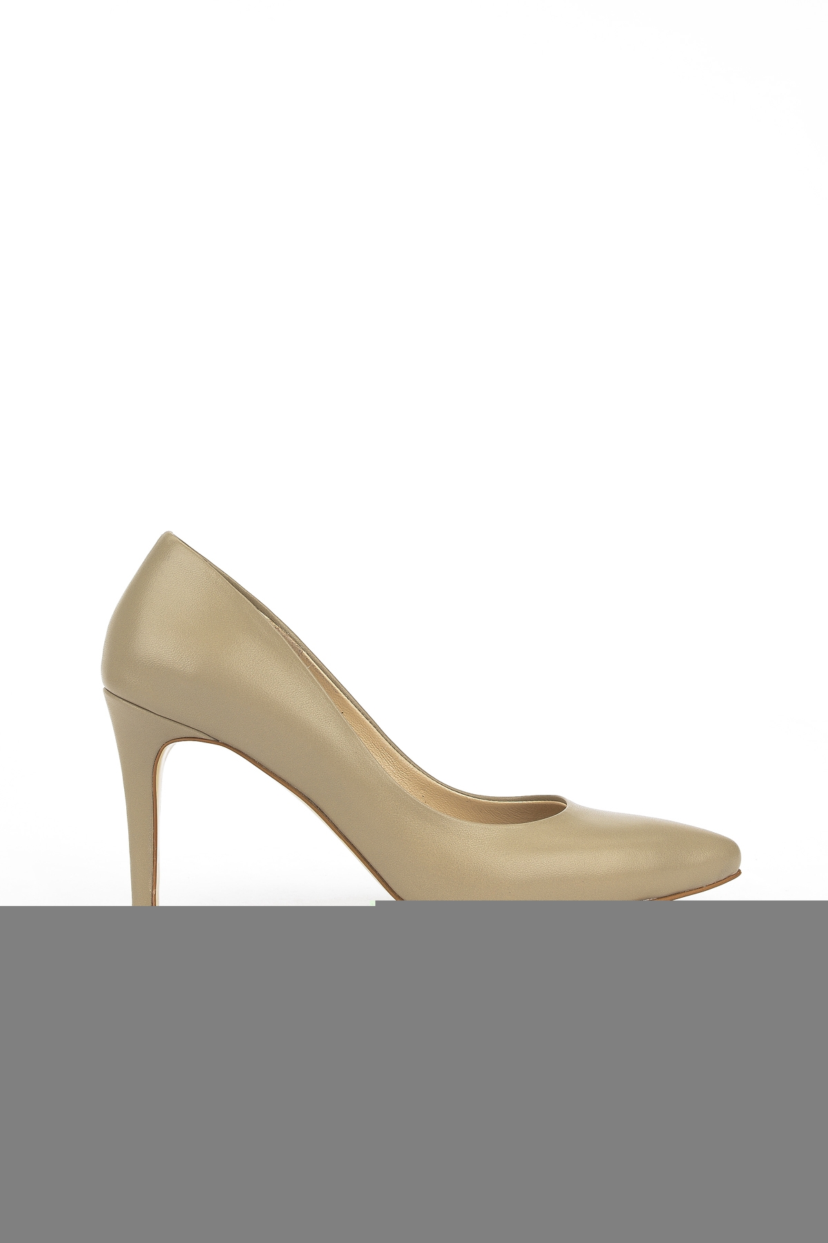 Kadın Hakiki Deri Topuklu Ayakkabı 1231003 4292 Bej - Görsel 4