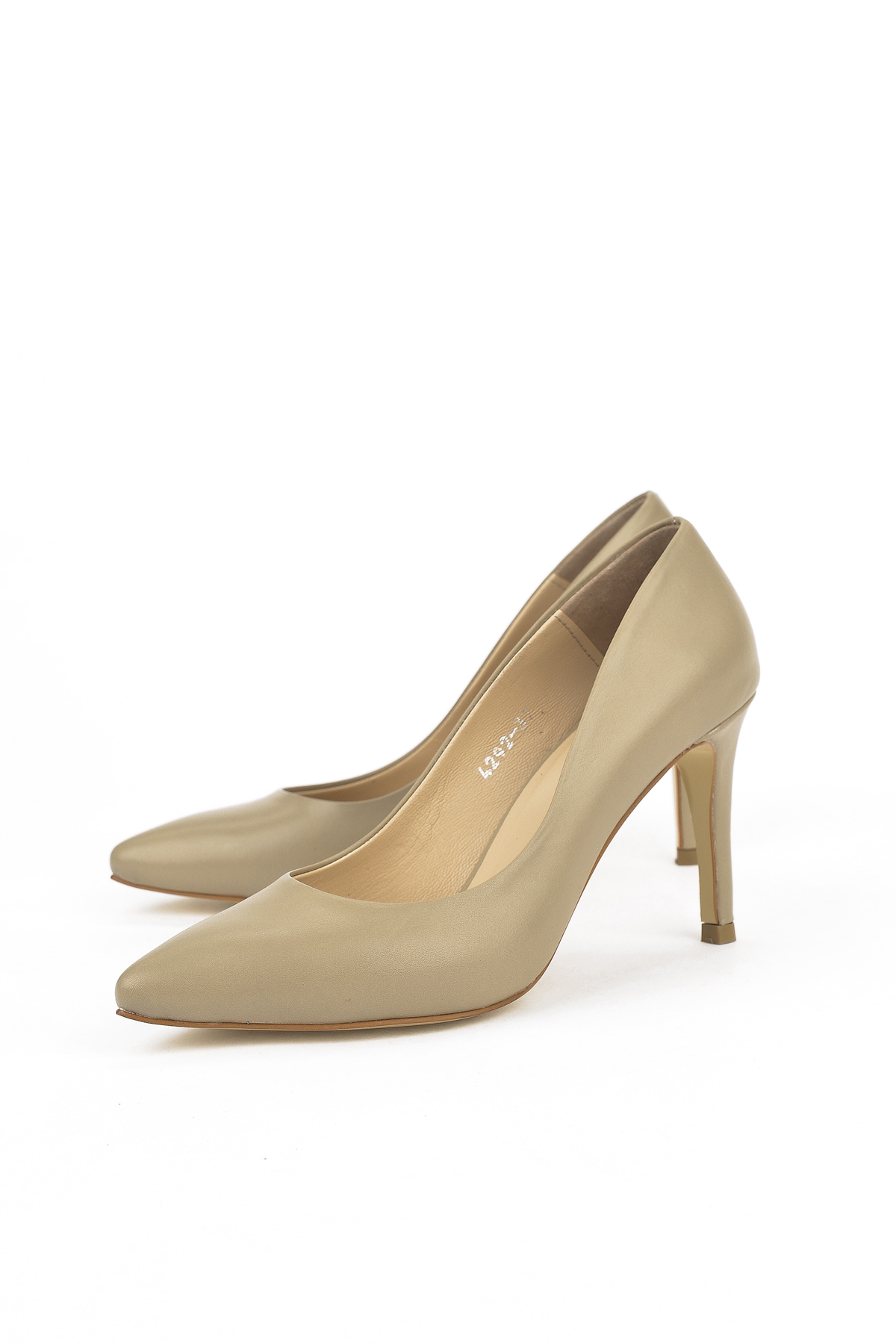 Kadın Hakiki Deri Topuklu Ayakkabı 1231003 4292 Bej - Görsel 8