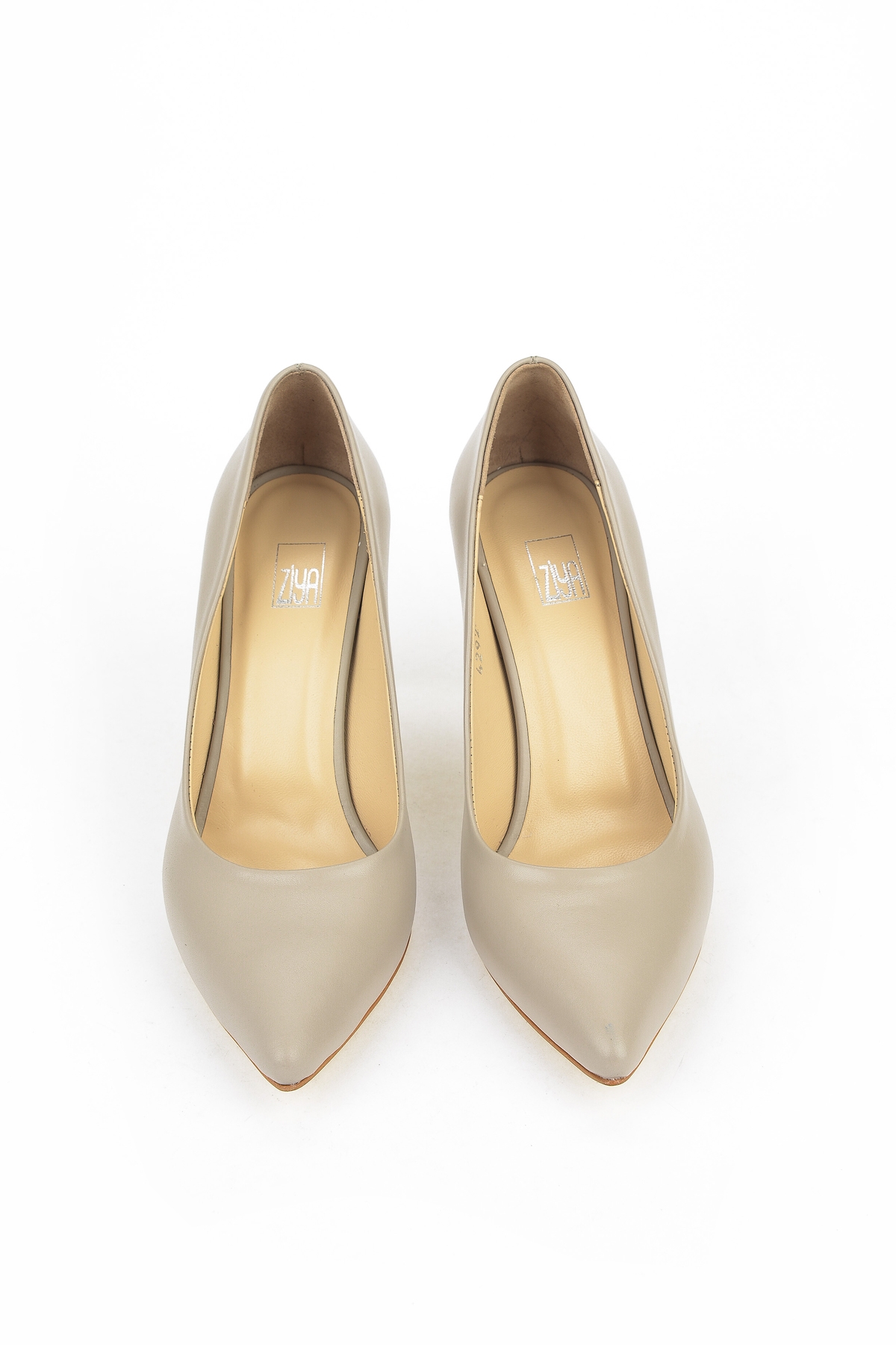 Kadın Hakiki Deri Topuklu Ayakkabı 1231003 4292 Taş - Görsel 5