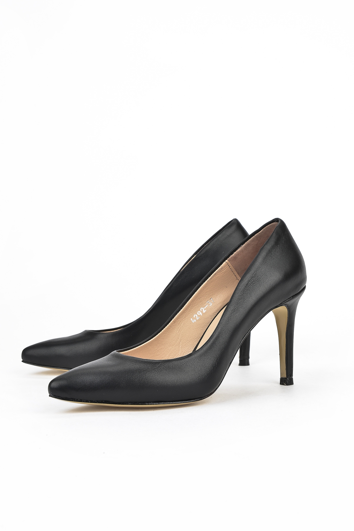 Kadın Hakiki Deri Topuklu Ayakkabı 1231003 4292 Siyah - Görsel 7