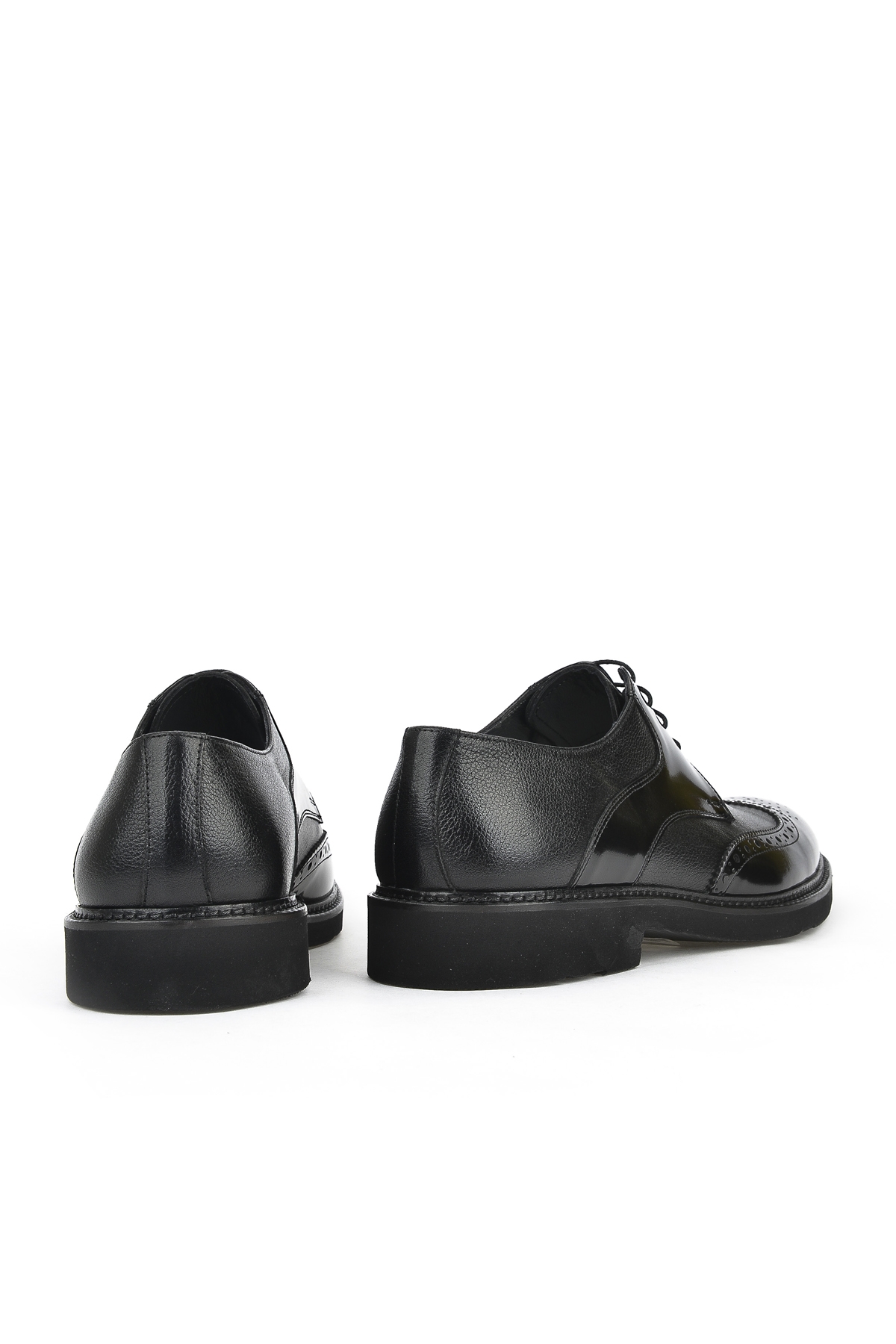 Erkek Hakiki Deri Ayakkabı 123145 625 Siyah - Görsel 6