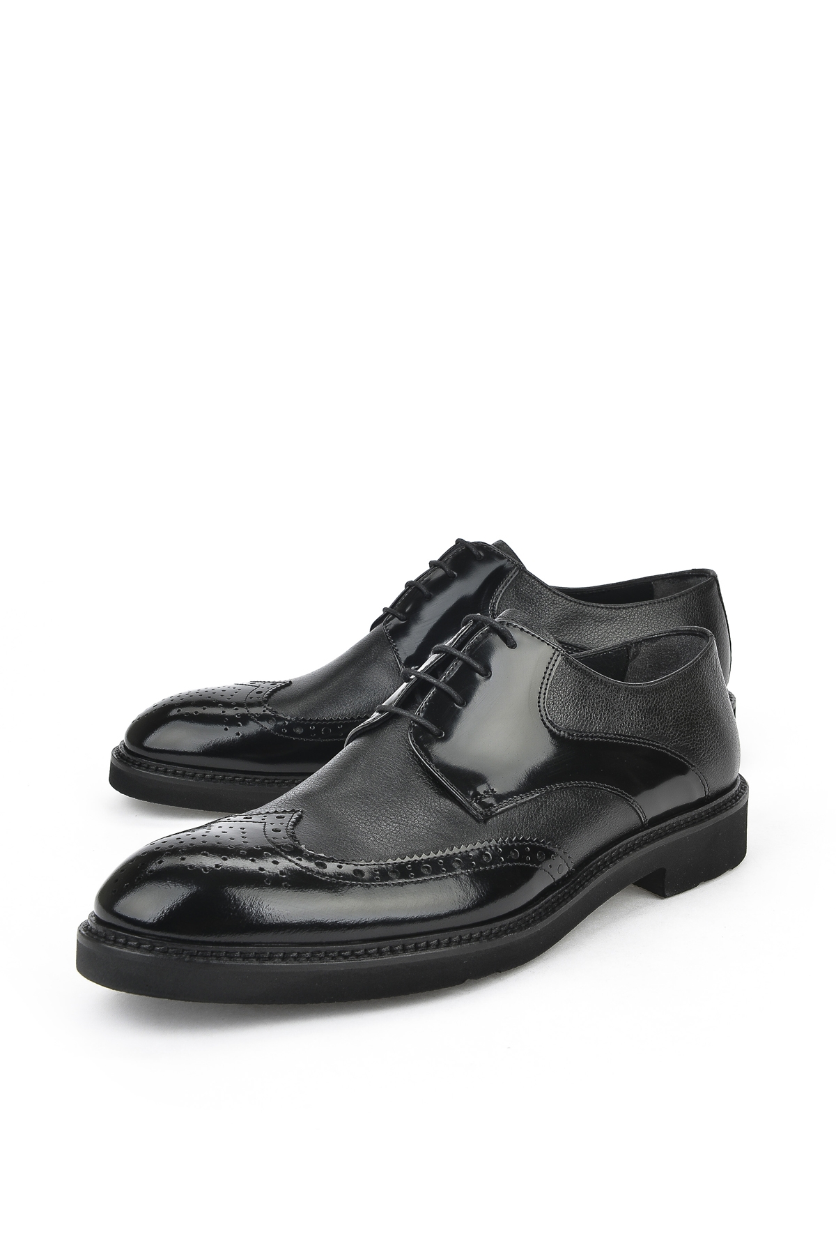 Erkek Hakiki Deri Ayakkabı 123145 625 Siyah - Görsel 9