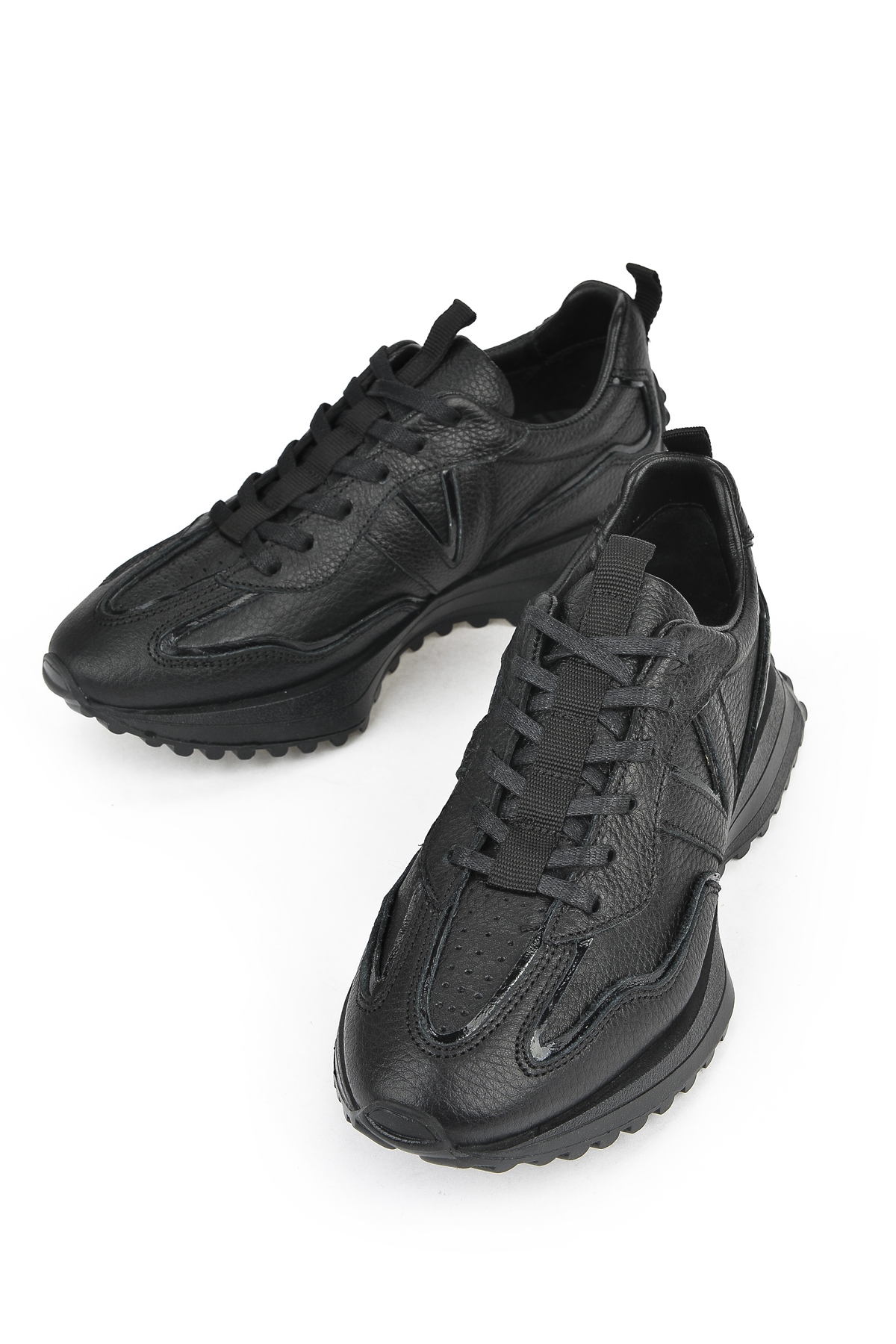 Kadın Hakiki Deri Sneaker 1431000Z4660 Siyah - Görsel 8