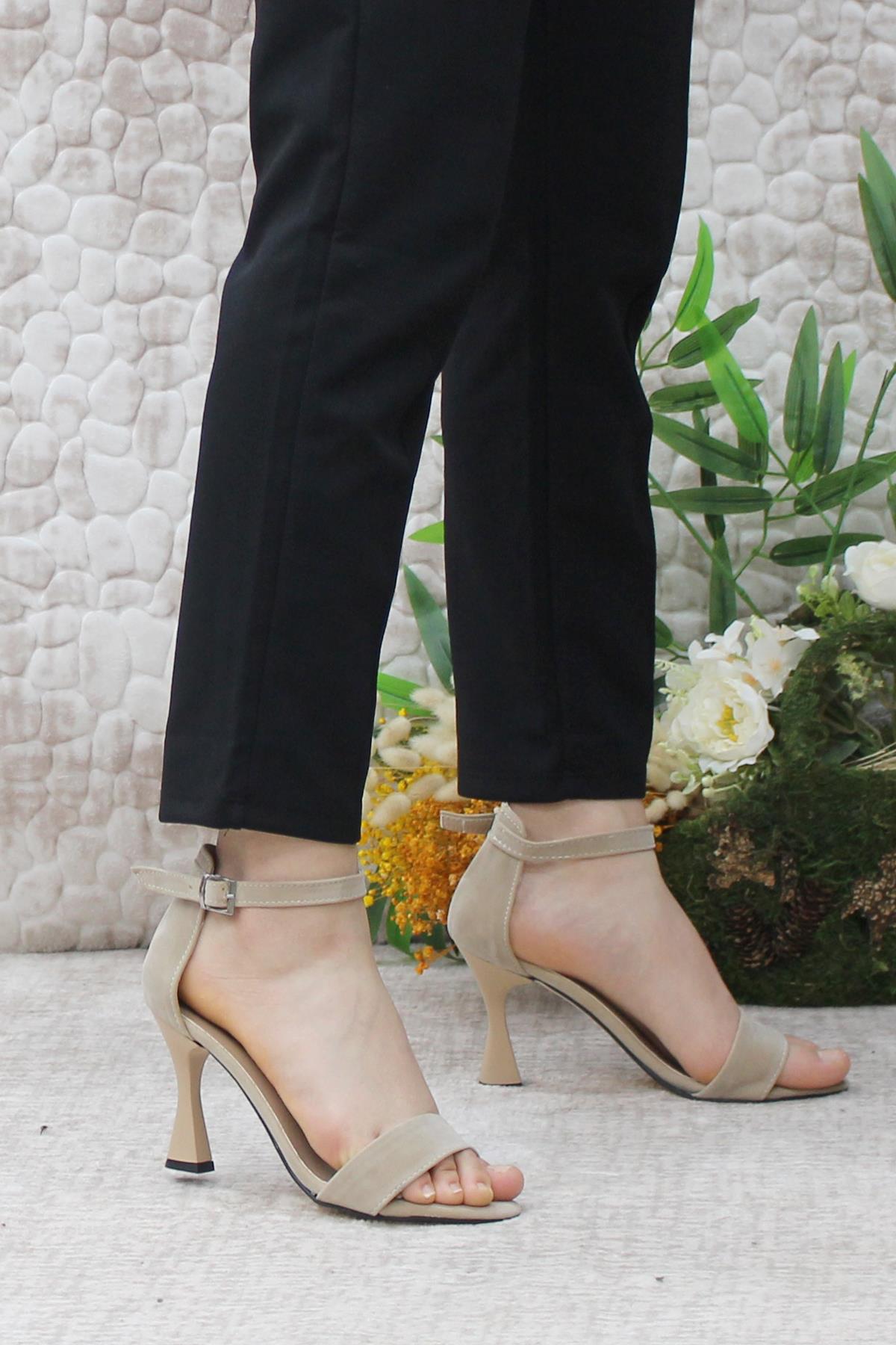 6382 Topuklı Tek Bant Kadın Ayakkabı - Görsel 3