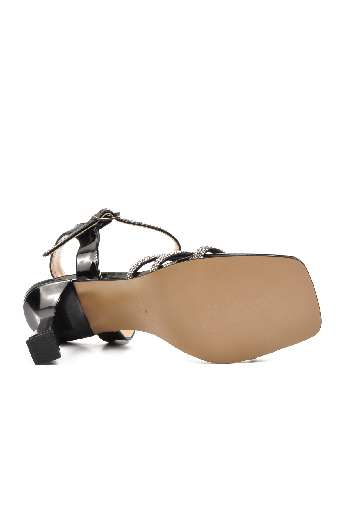 290 Siyah Ayna Kadın Abiye Ayakkabı - Görsel 6