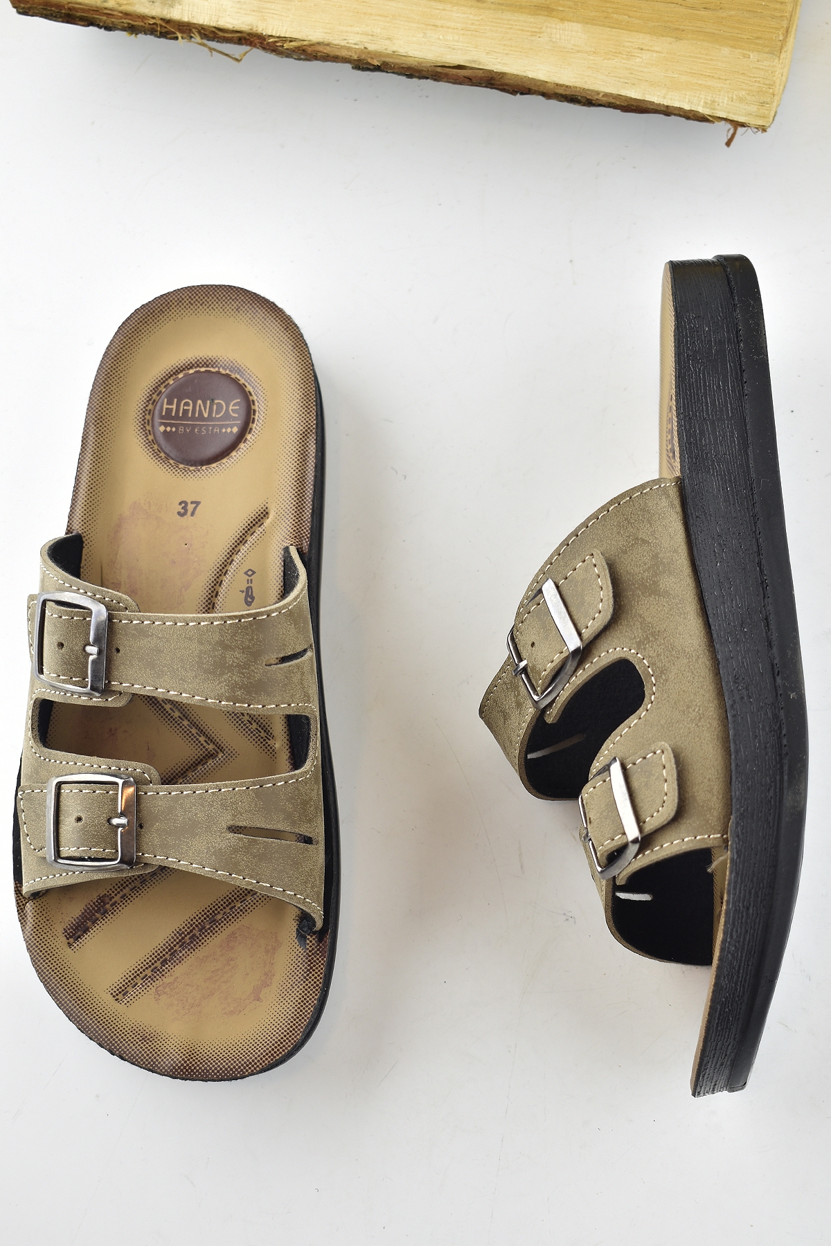 0530 Ortopedik Taban Günlük Kadın Terlik Sandalet Esnek Taban - Görsel 3