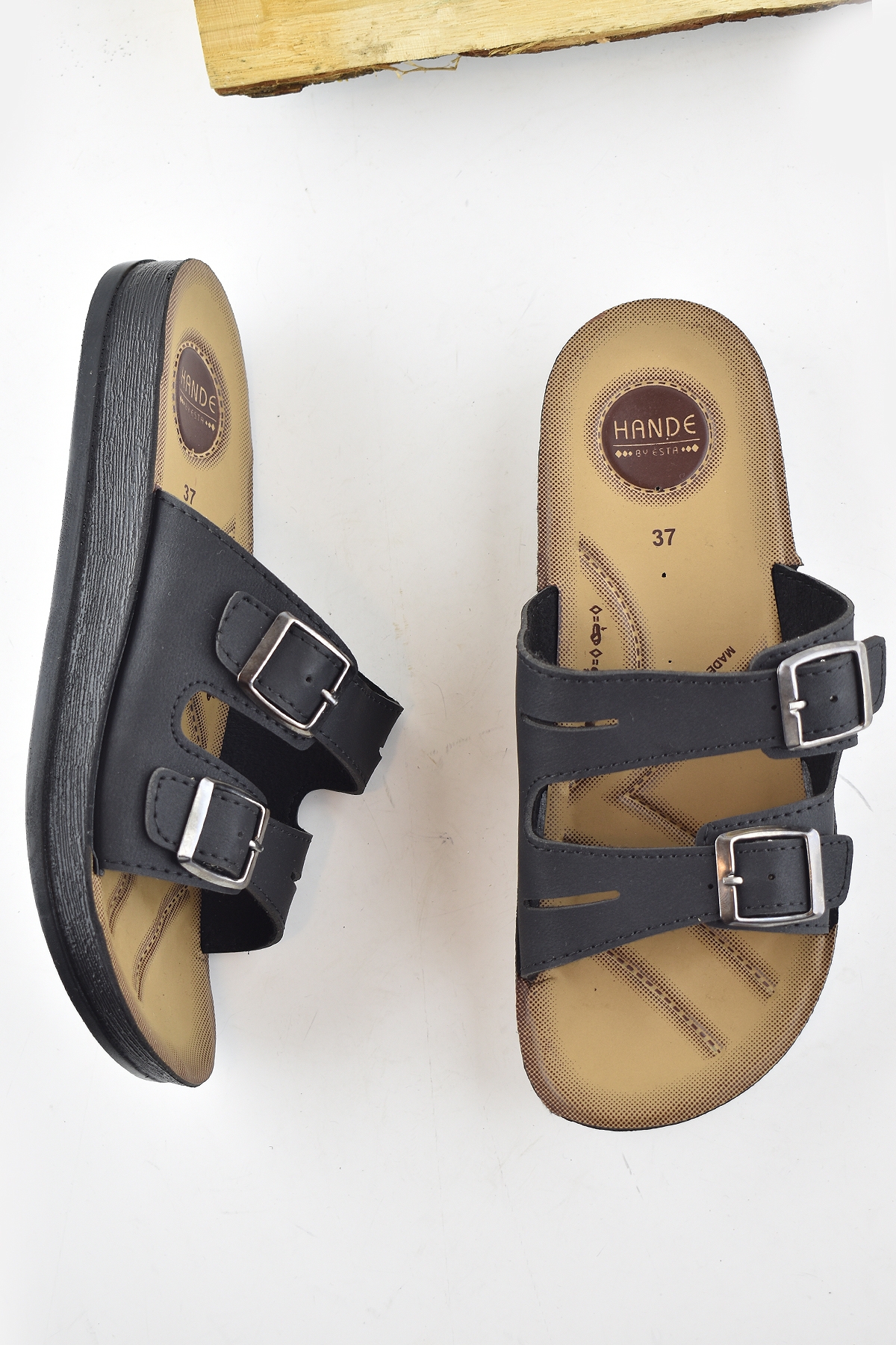 0530 Ortopedik Taban Günlük Kadın Terlik Sandalet Esnek Taban - Görsel 3