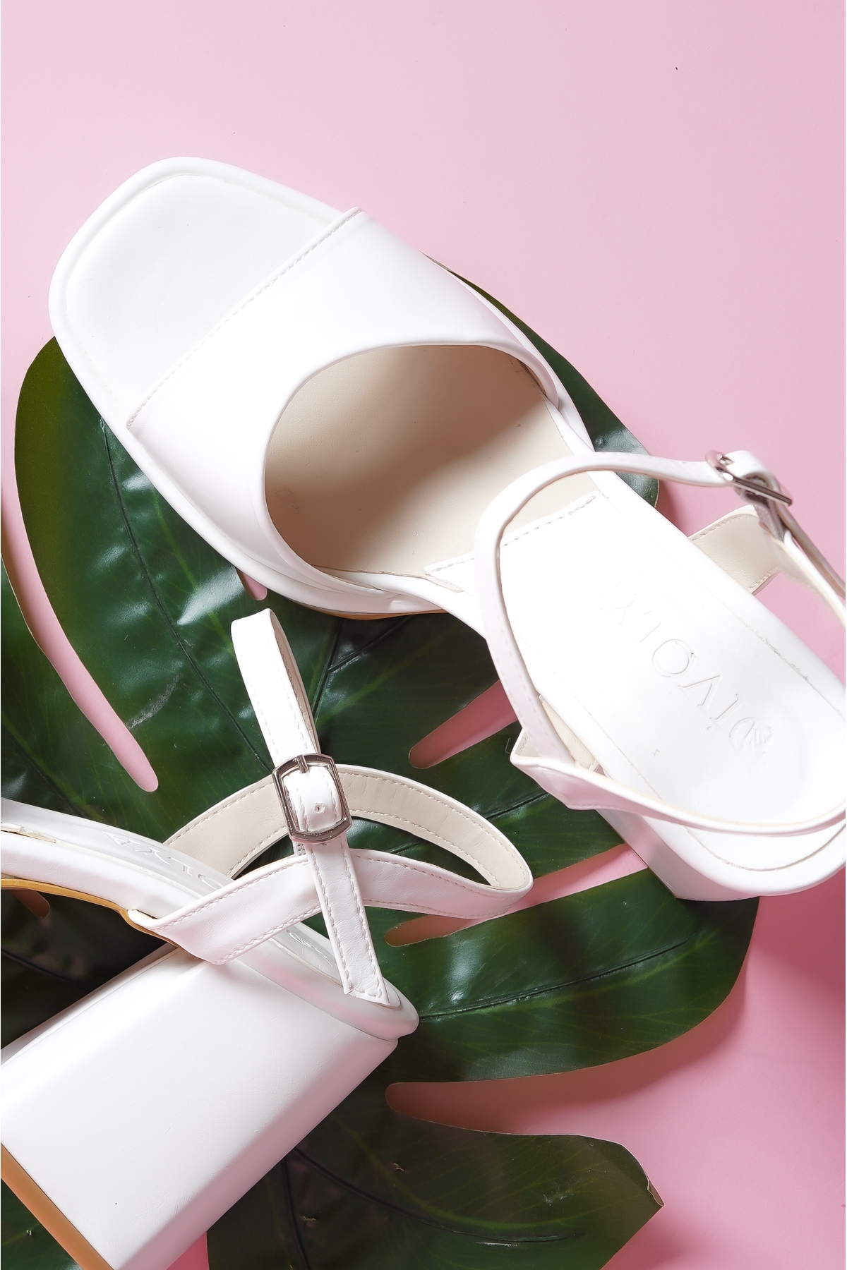 Fell Beyaz Platform Topuklu Günlük Ayakkabı - Görsel 6