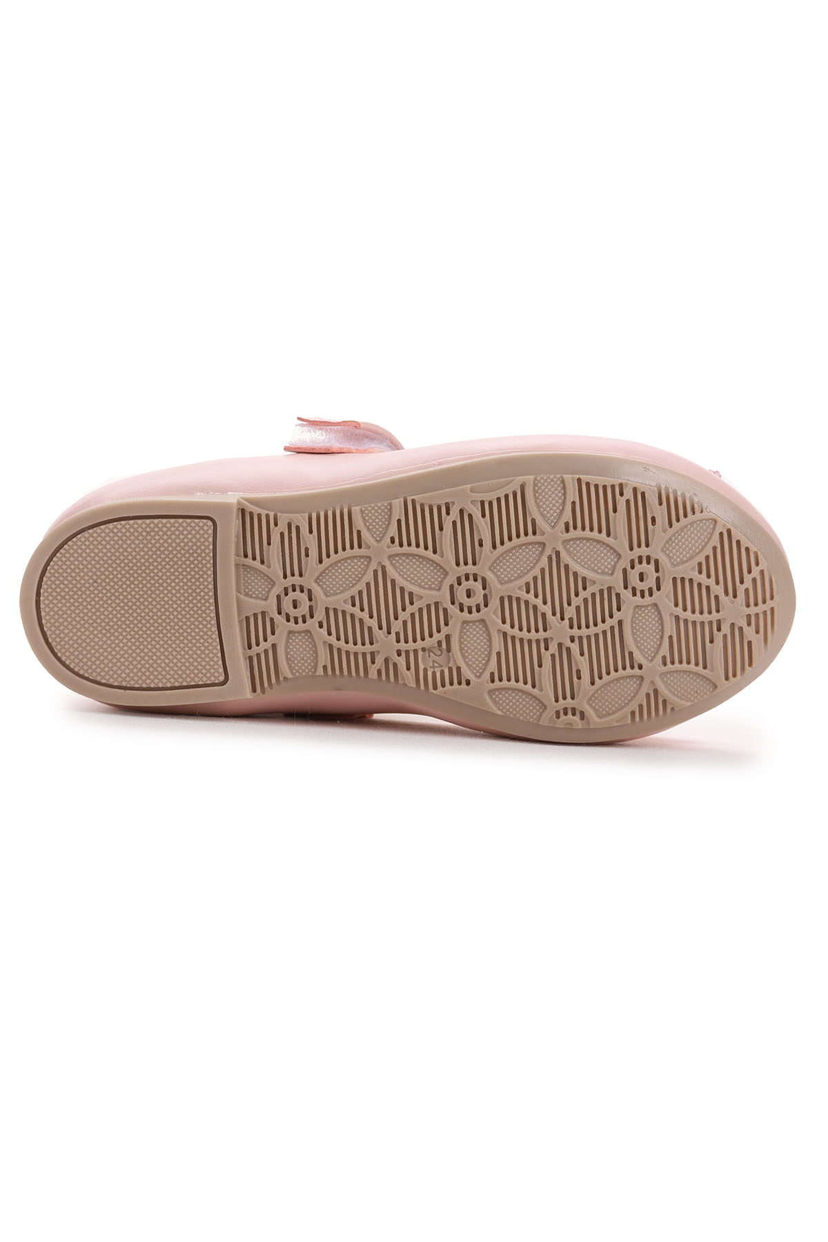 Cırtlı Fiyonklu Kız Çocuk Babet Ayakkabı Ege 200 Cilt Pudra - Görsel 7