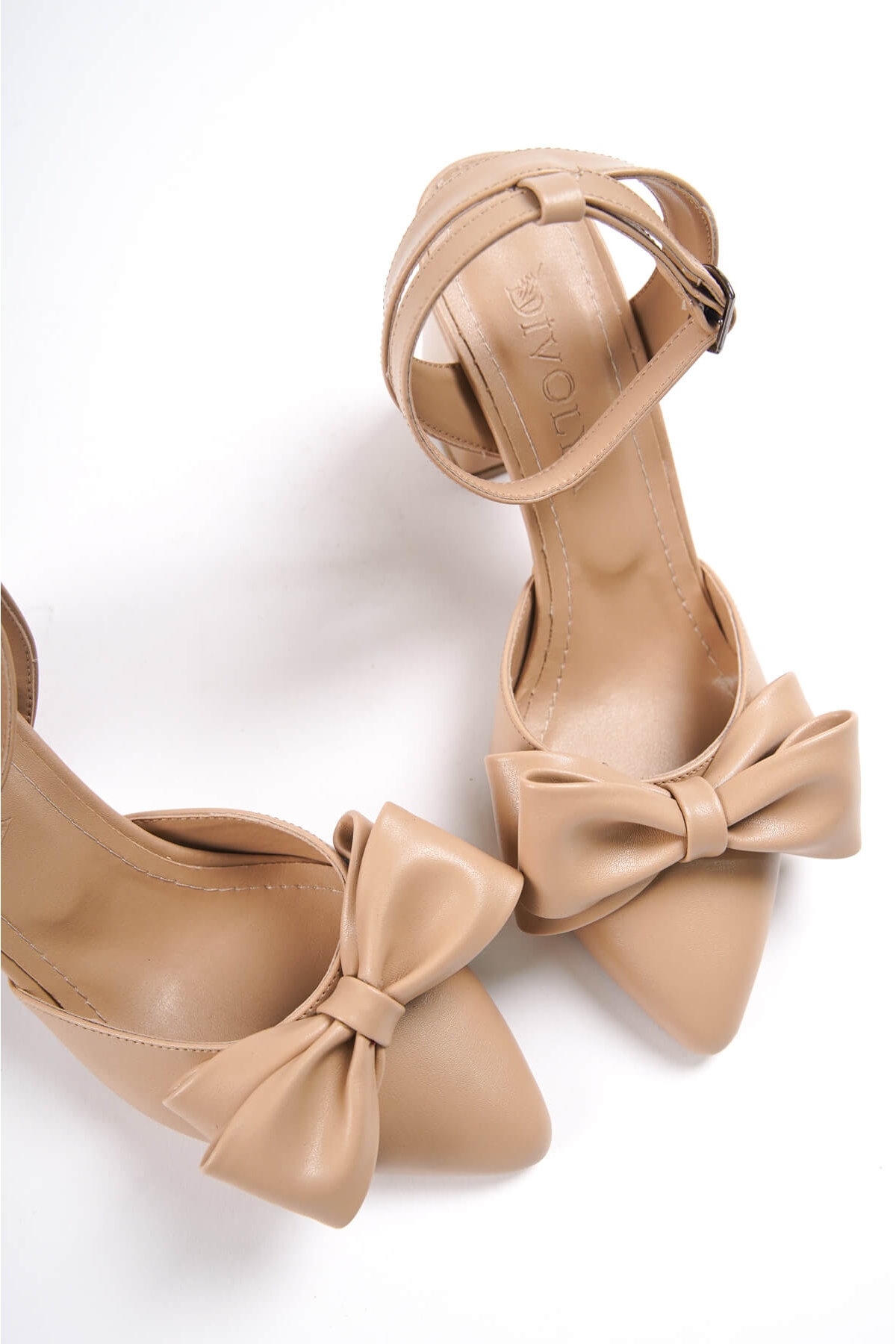 Derin Nude Cilt Fiyonklu Topuklu Günlük Ayakkabı - Görsel 7