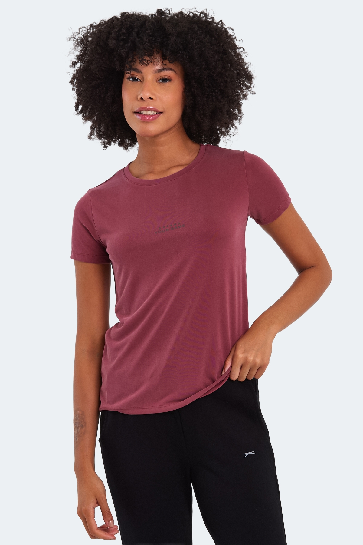 Slazenger PAYTONS Kadın T-Shirt Bordo