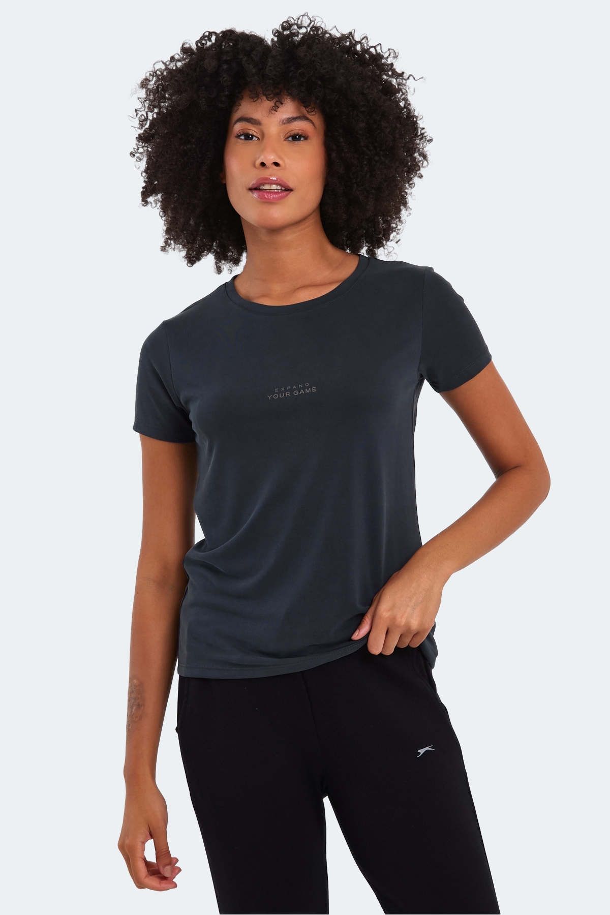 Slazenger PAYTONS Kadın T-Shirt Siyah