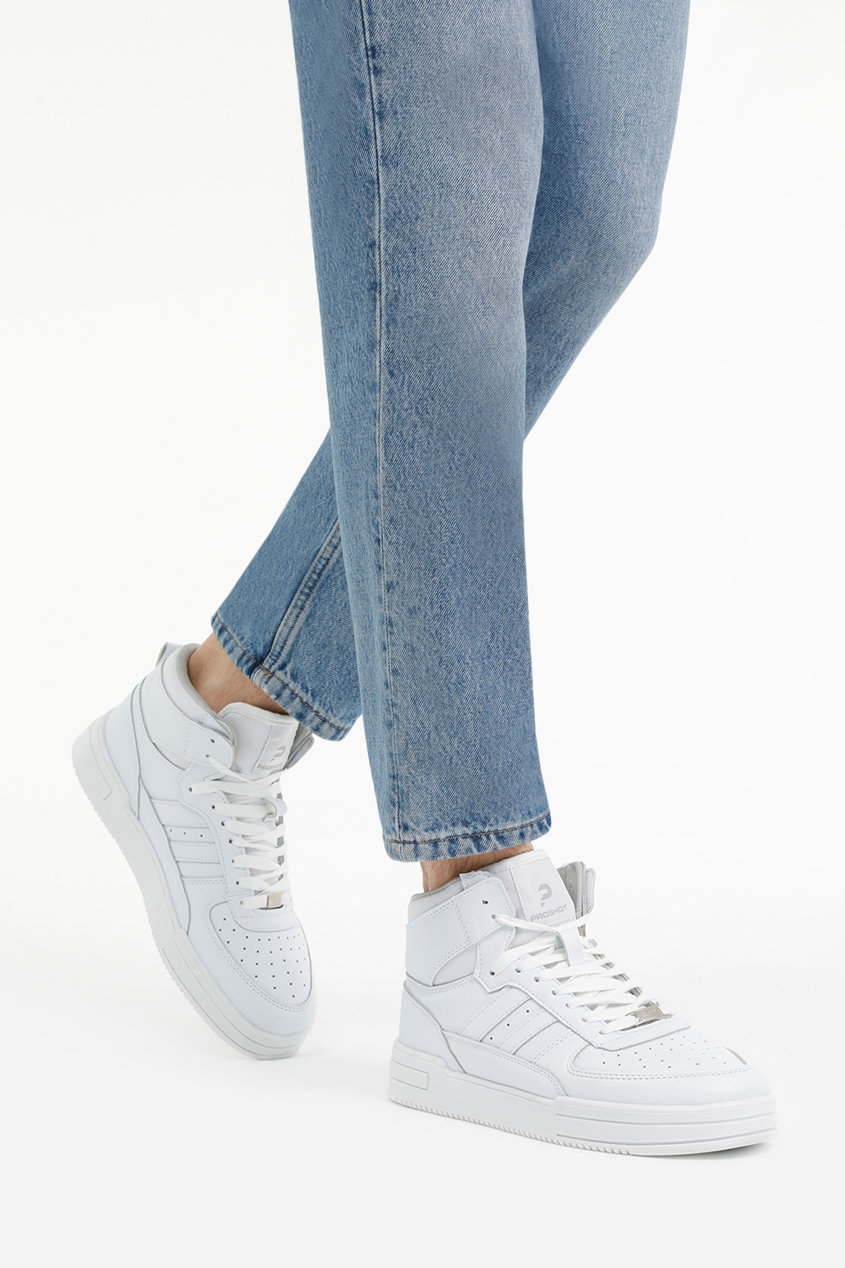 GOLDEN HI 3FX Beyaz Erkek High Sneaker - Görsel 3