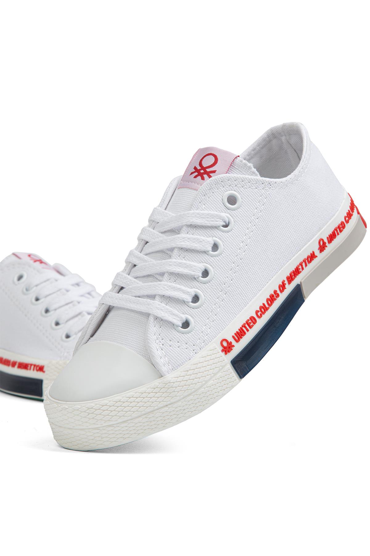 ® | BN-70017 - 3374 Beyaz Kirmizi - Kadın Spor Ayakkabı - Görsel 5