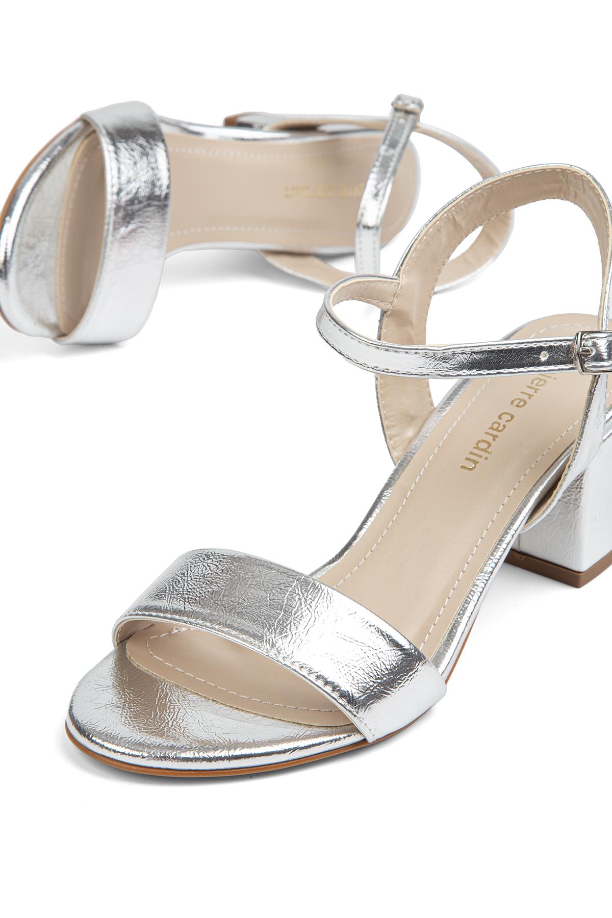 ® | PC-51863-3822 Gumus Kirisik - Kadın Topuklu Ayakkabı - Görsel 5