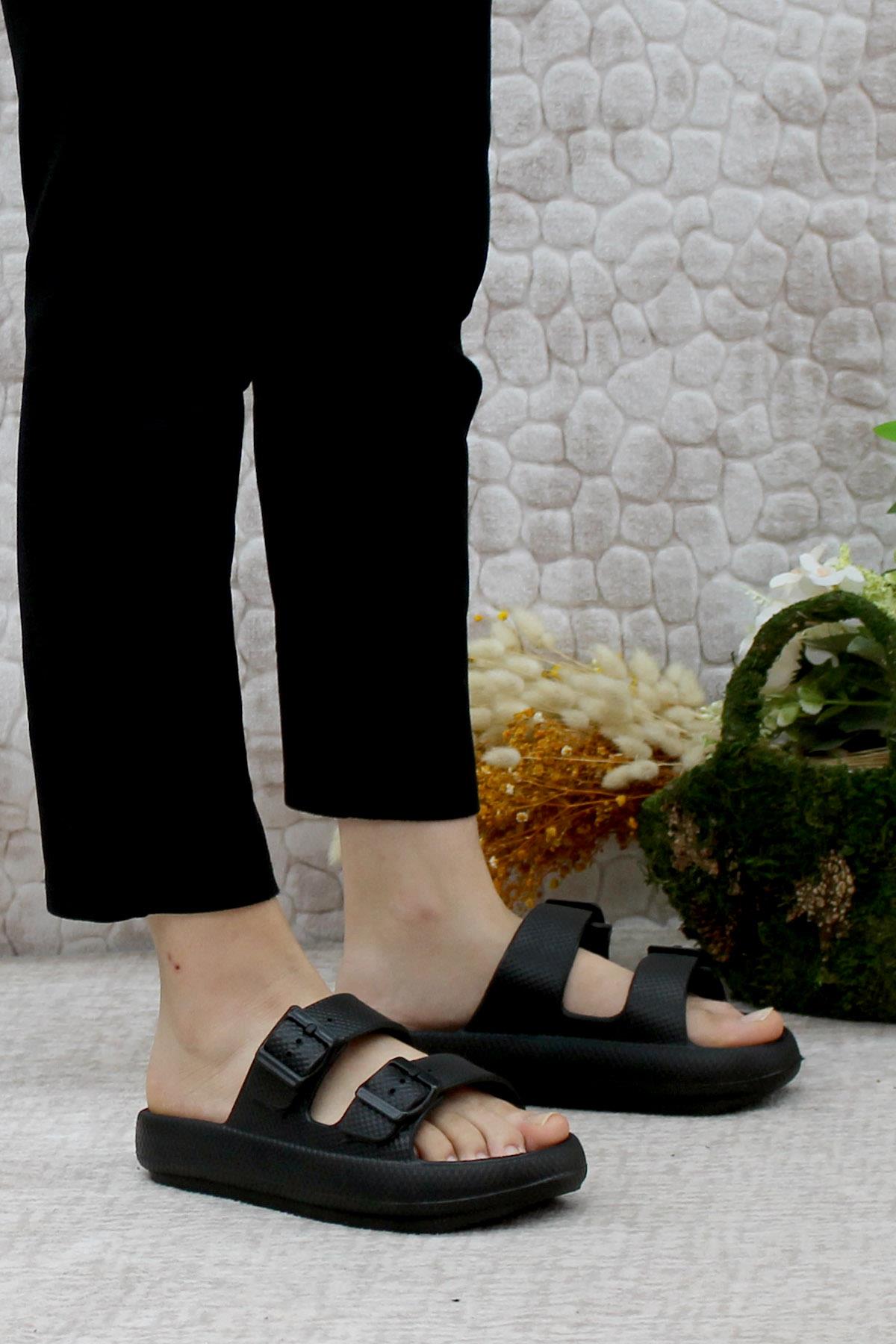 EZ0095 Plaj Deniz Havuz Terliği Hafif Rahat Esnek Kadın Terlik - Görsel 3