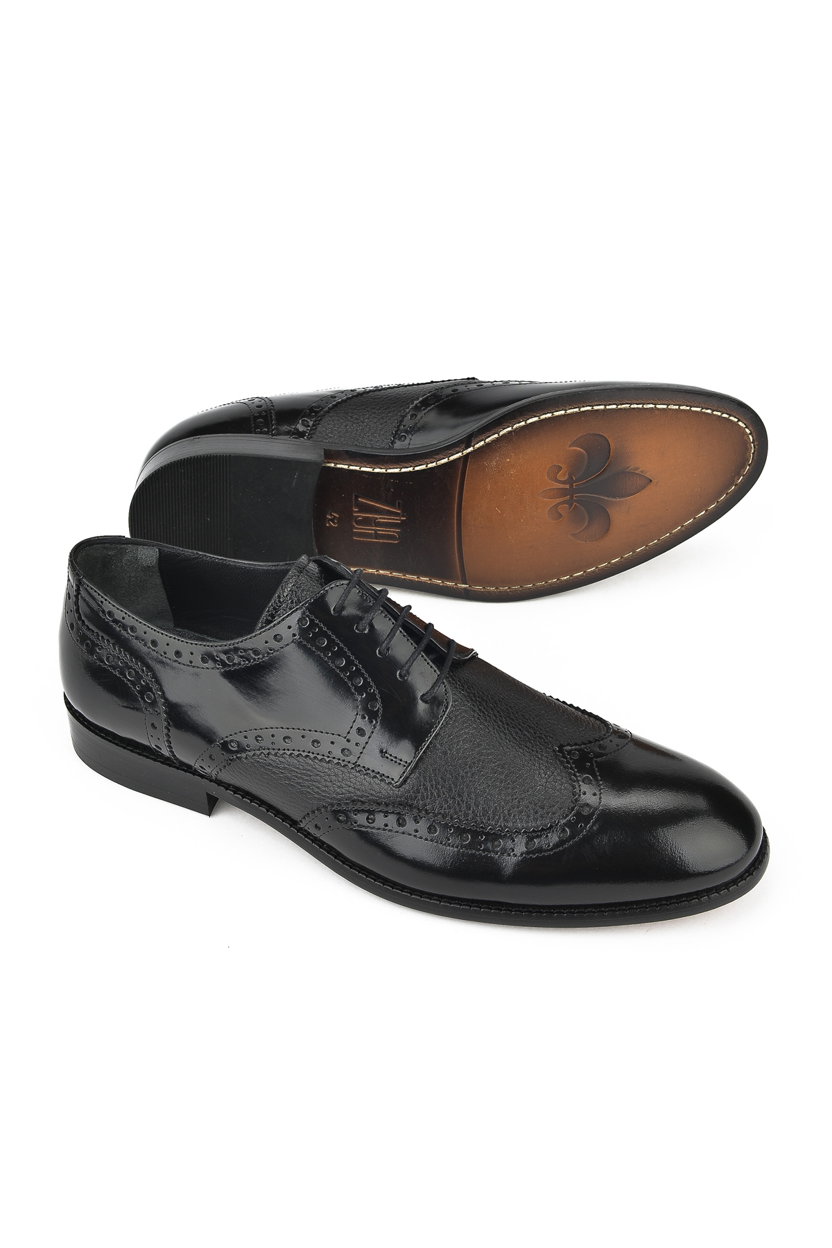 Erkek Hakiki Deri Ayakkabı 131145Z6221 Siyah - Görsel 5