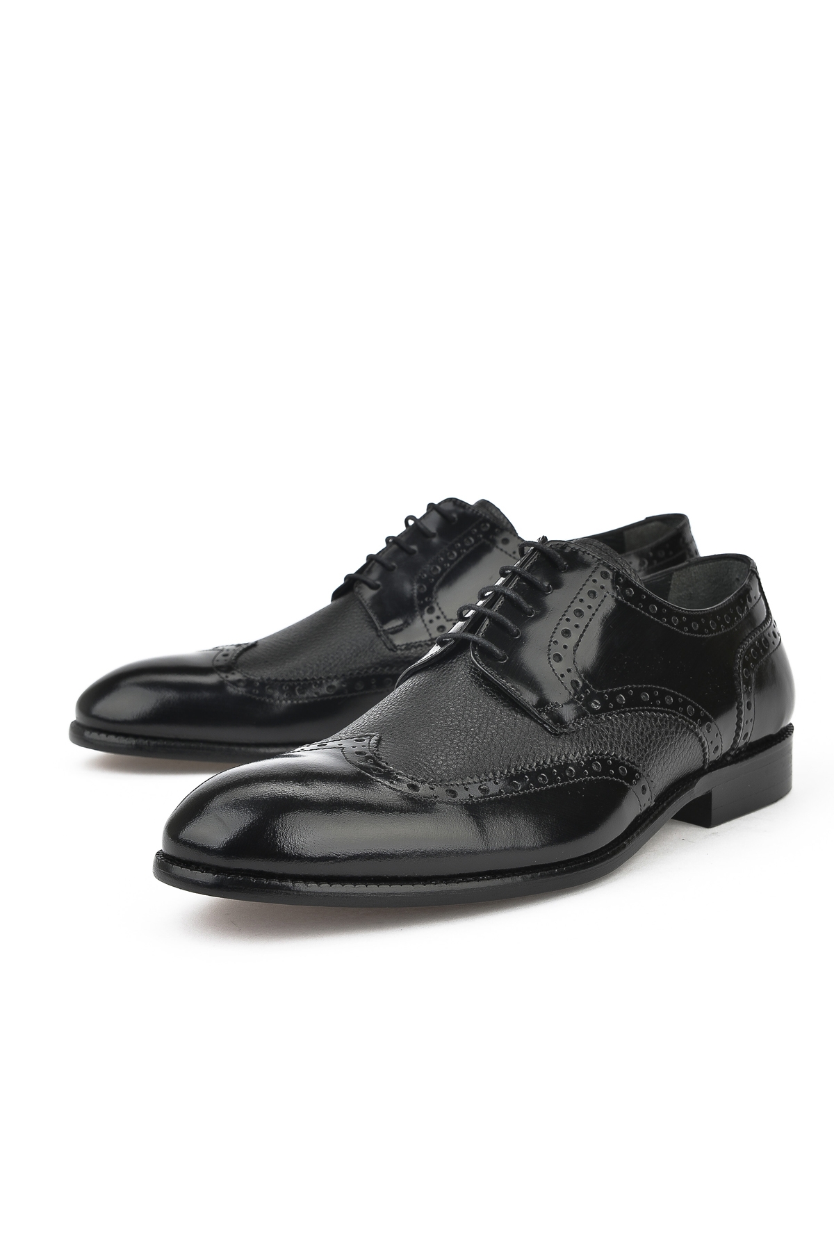 Erkek Hakiki Deri Ayakkabı 131145Z6221 Siyah - Görsel 6