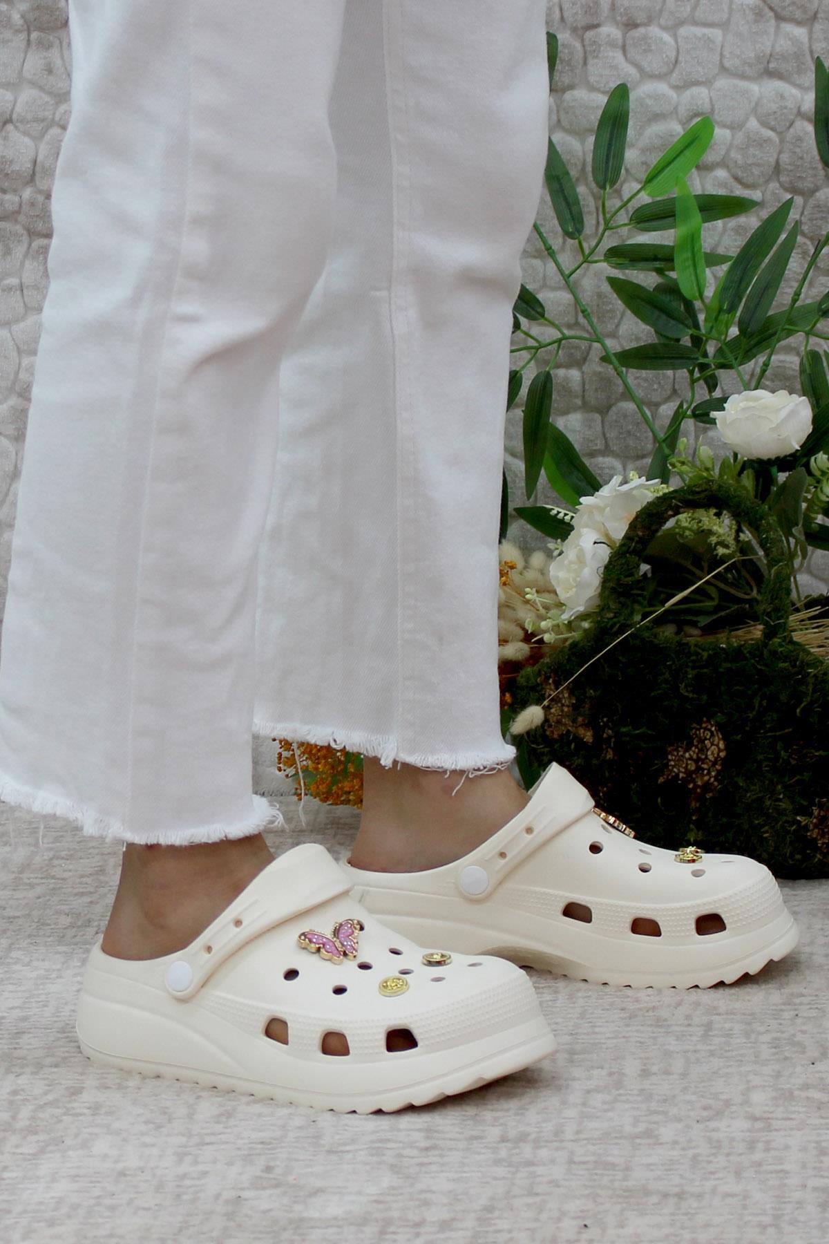 EZZ0129 Plaj Deniz Havuz Terliği Hafif Rahat Esnek Kadın Terlik - Görsel 3