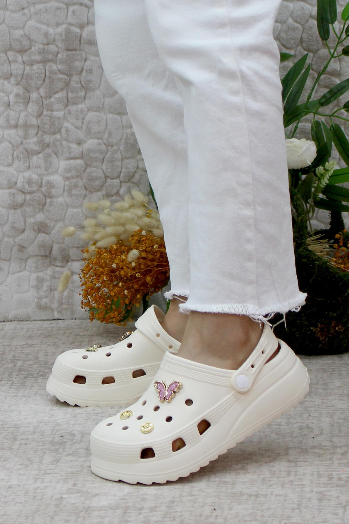 EZZ0129 Plaj Deniz Havuz Terliği Hafif Rahat Esnek Kadın Terlik - Görsel 4