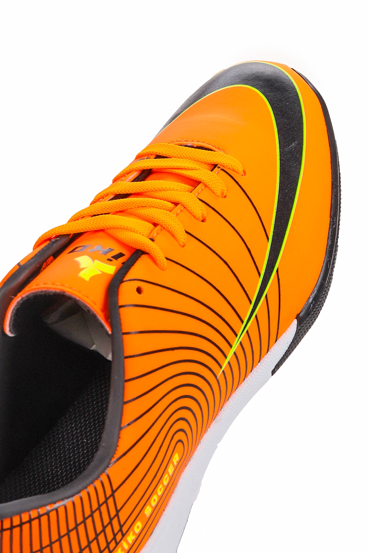 130 Halı Saha Erkek Çocuk Futbol Ayakkabı Turuncu - Siyah - Görsel 7