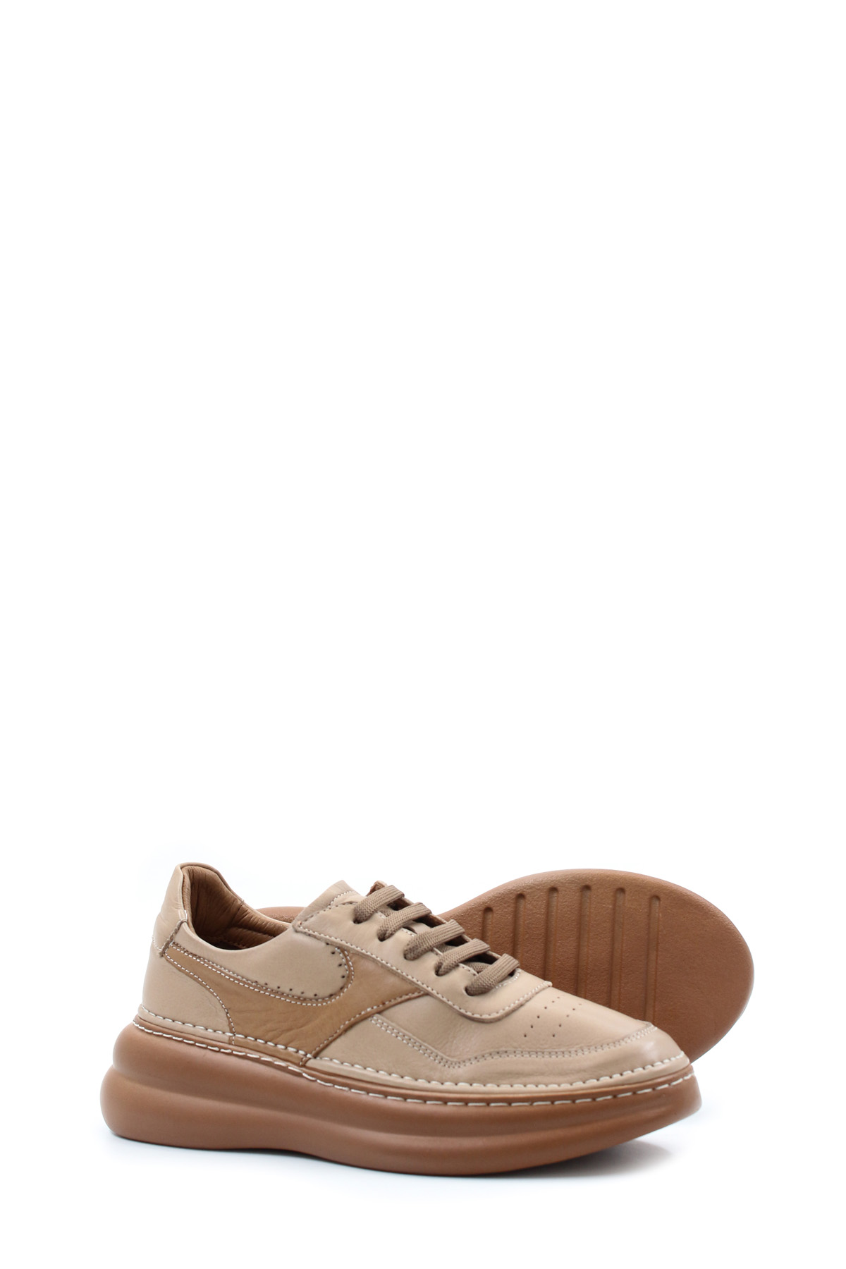 Hakiki Deri Kadın Casual Ayakkabı 409ZA3051 - Görsel 5