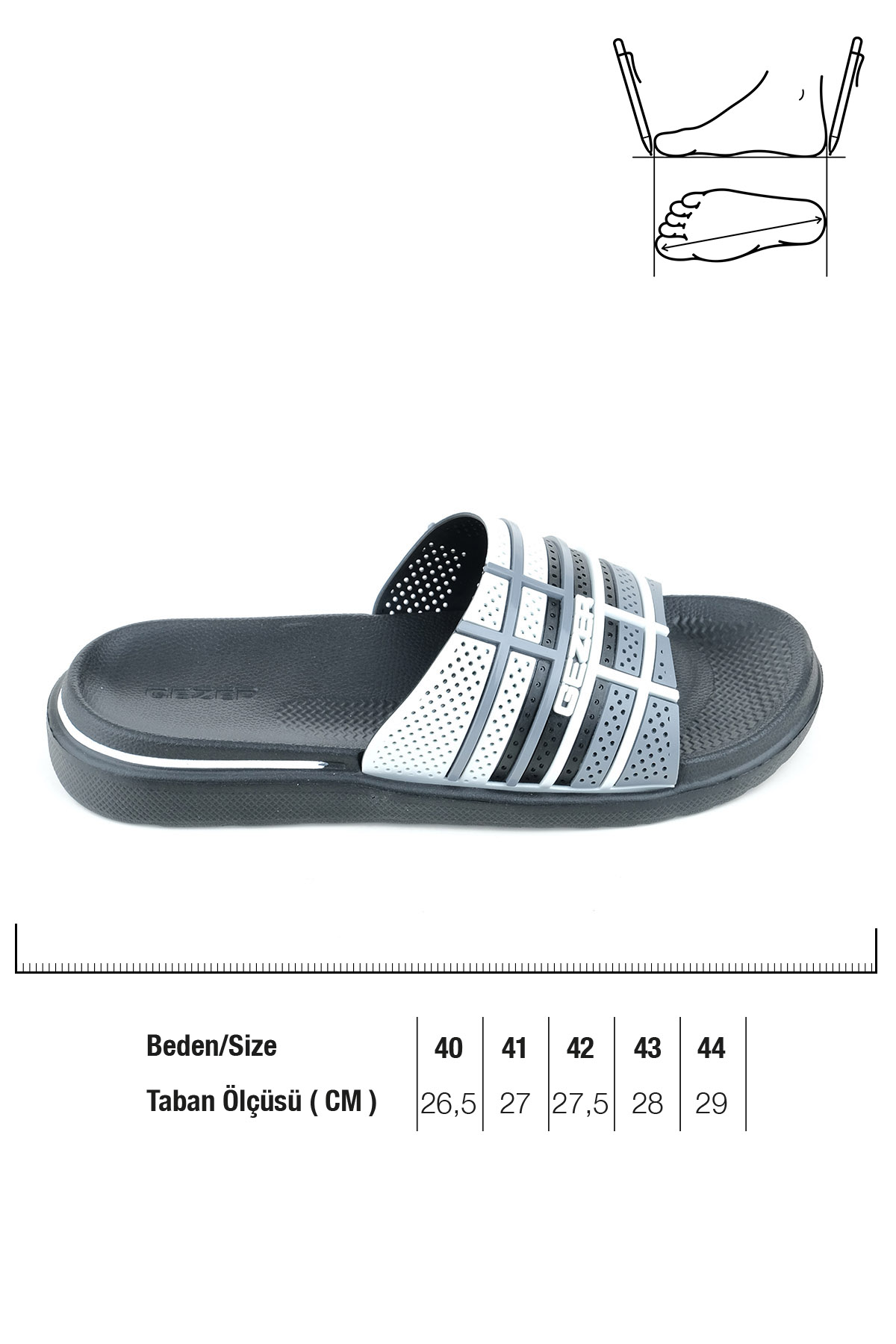 Gezer Gezer Siyah Yazlık Erkek Eva Terlik Sandalet & Terlik | Flo Siyah - 5. görsel