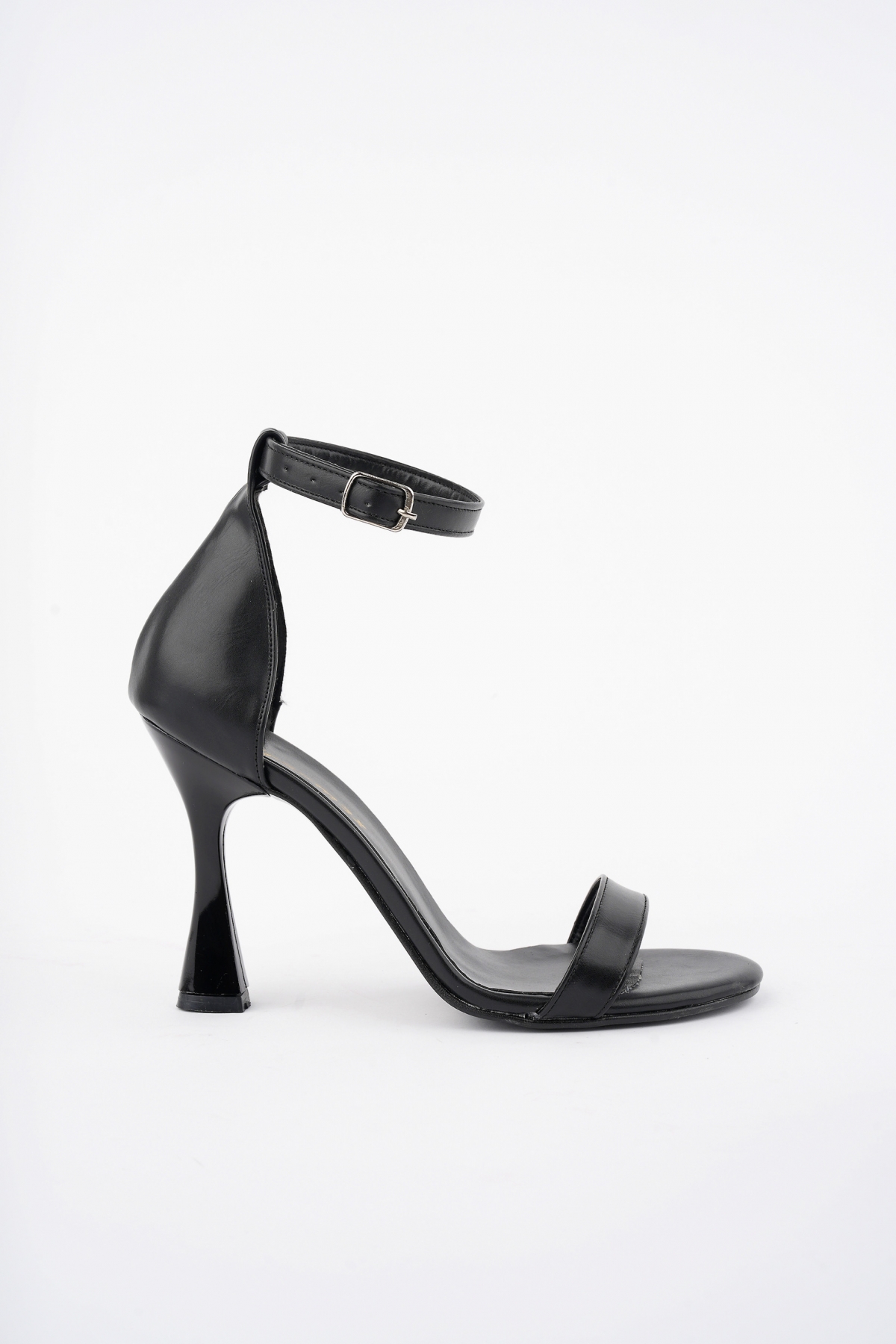 Kadın 10 cm Klasik Yüksek Topuklu Abiye Ayakkabı Siyah Cilt - Görsel 3