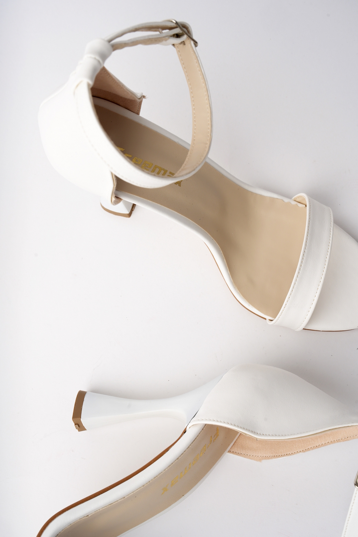 Kadın 10 cm Klasik Yüksek Topuklu Abiye Ayakkabı Beyaz Cilt - Görsel 7