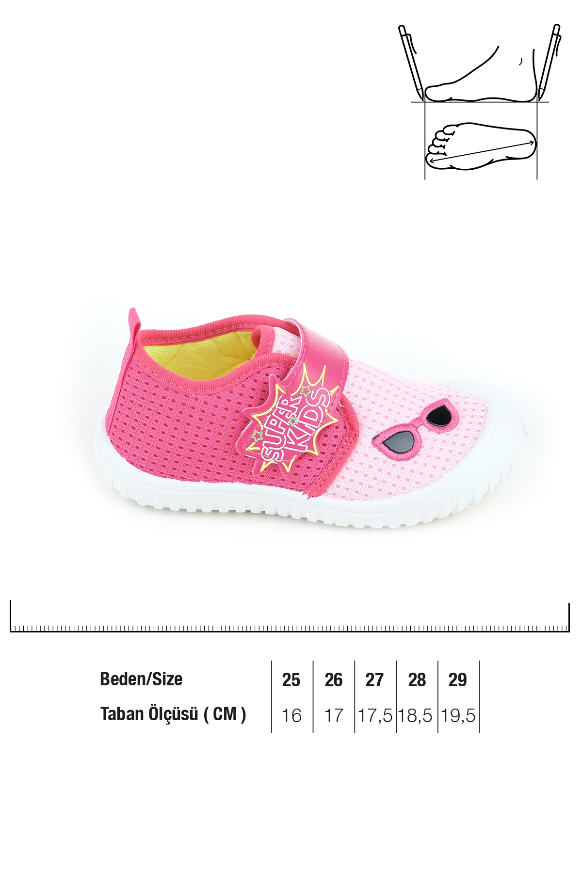 Yazlık Keten Kız Çocuk Ayarlanabilir Ayakkabı - Görsel 6