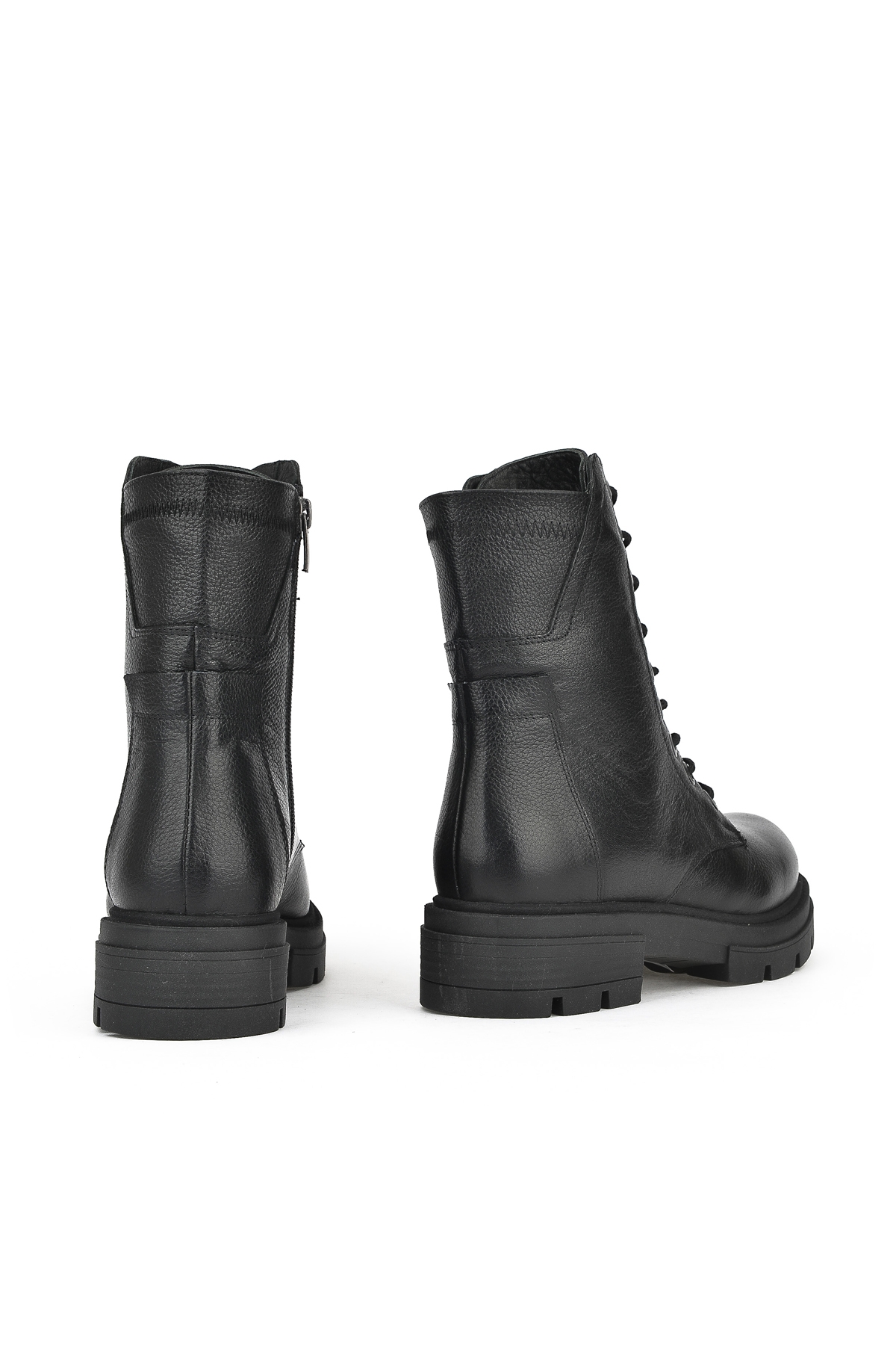 Kadın Hakiki Deri Bot 13319Z66286 Siyah - Görsel 4