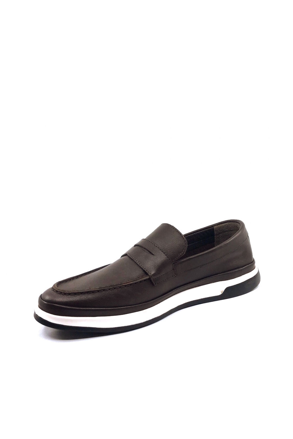 9240 Kahverengi Hakiki Deri Erkek Günlük Ayakkabı - Görsel 4