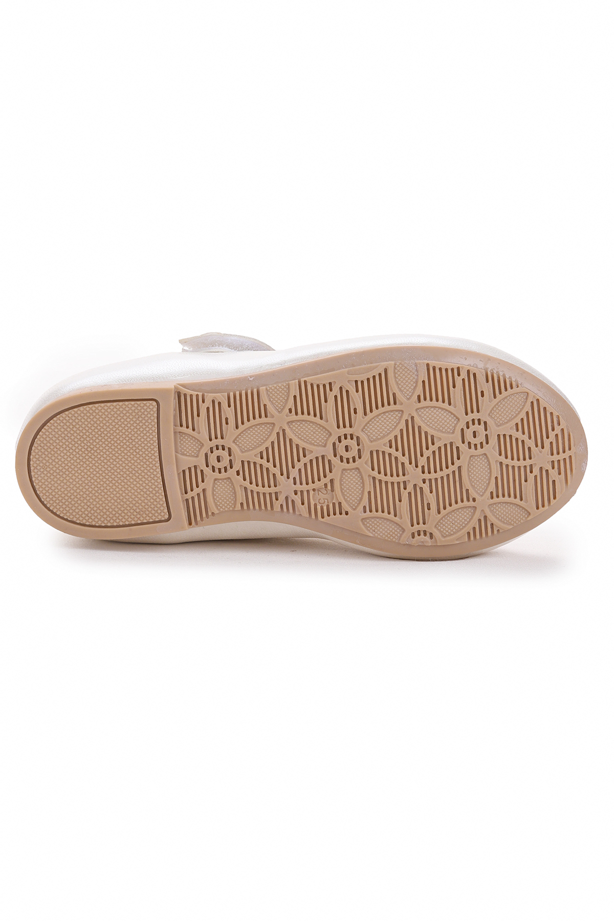 Taşlı Cırtlı Kız Çocuk Fiyonklu Babet Ayakkabı Ege 204 Cilt Sedef - Görsel 8