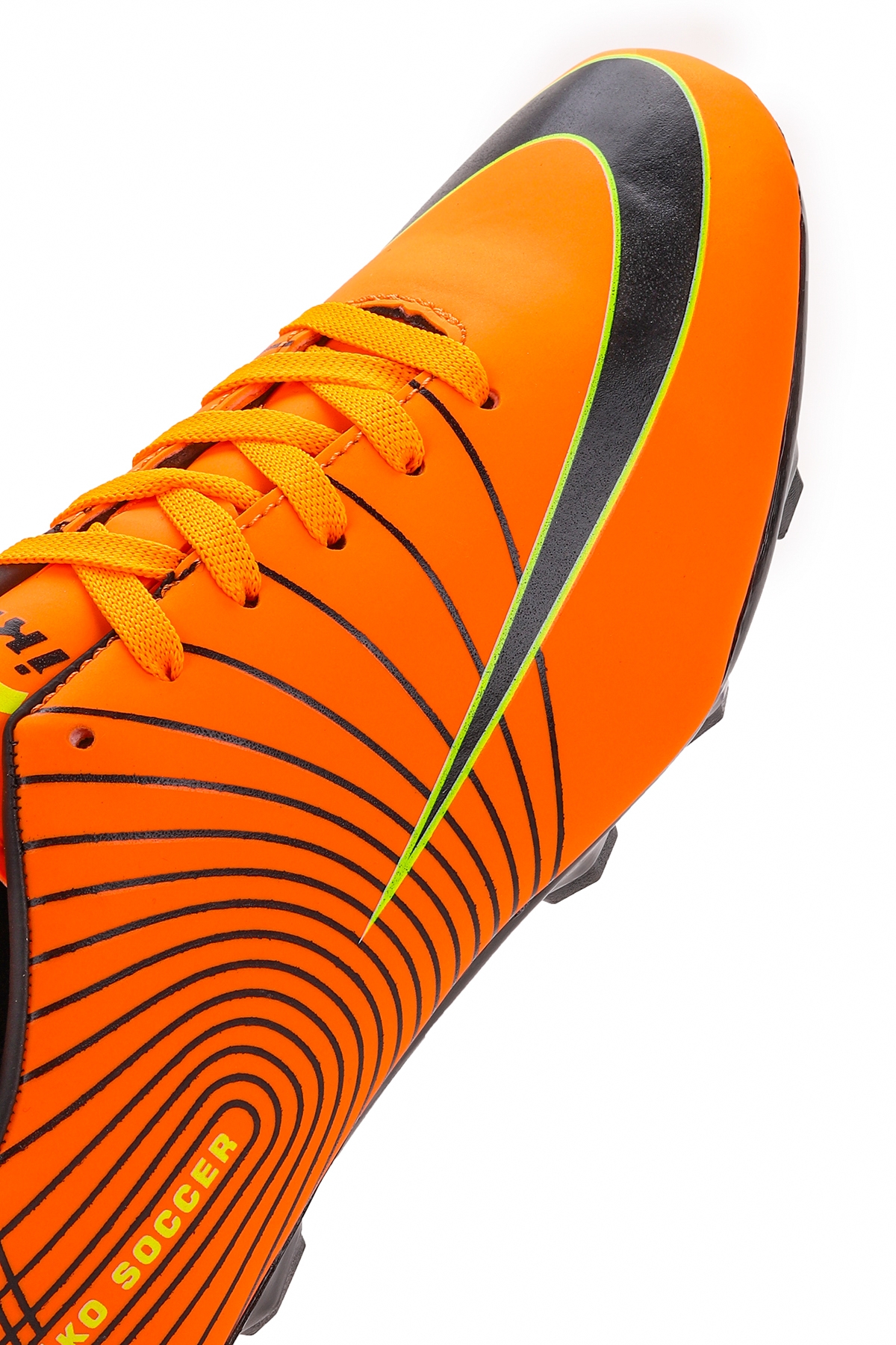130 Krampon Erkek Çocuk Futbol Ayakkabı Turuncu - Siyah - Görsel 6