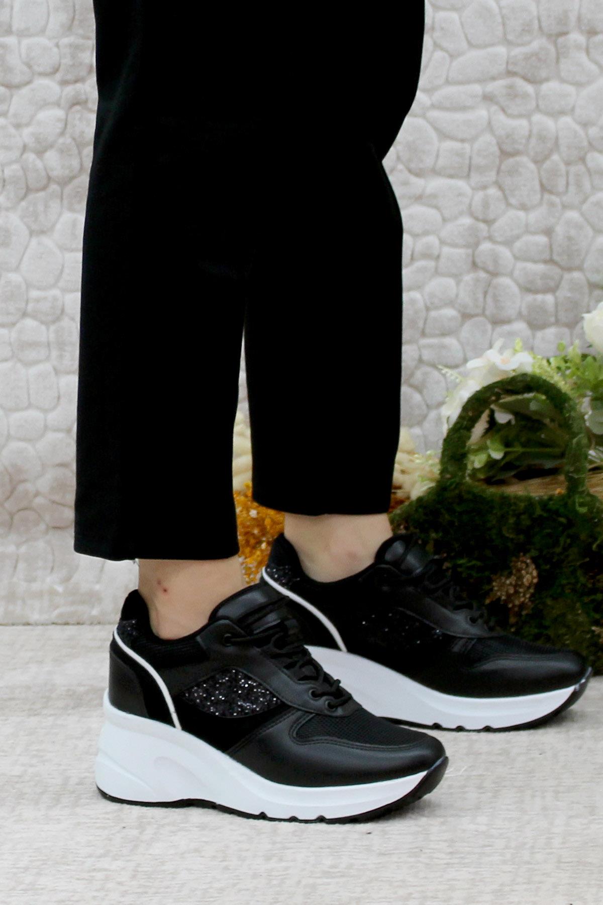 185 Anatomik Dolgu Taban Kadın Spor Ayakkabı - Görsel 3